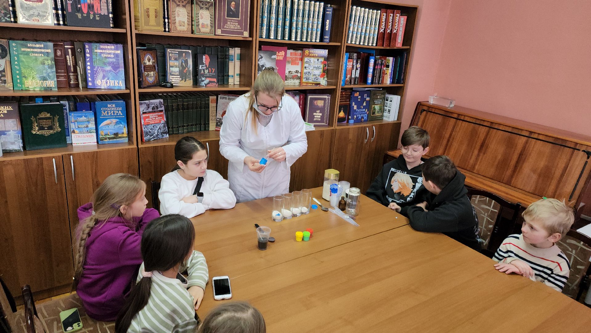 химия, урок химии, библиотека, рузская библиотека, рузский городской округ, образование, опыты,