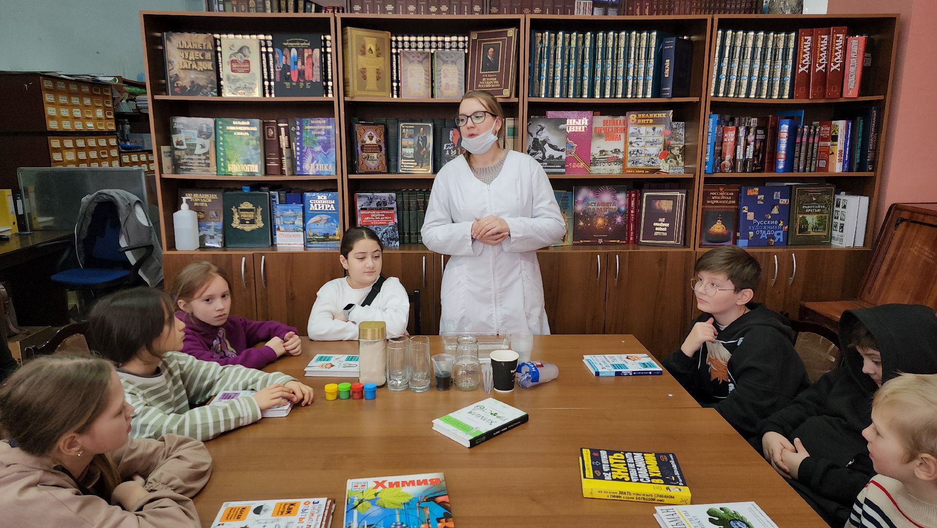 химия, урок химии, библиотека, рузская библиотека, рузский городской округ, образование, опыты,