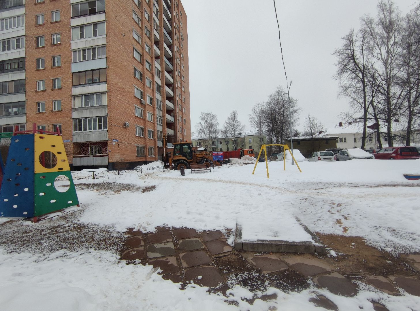 ЖКХ, Дубна, Трактор, уборка,