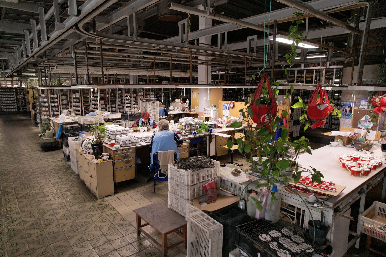 видео с коптера, завод, фарфор,