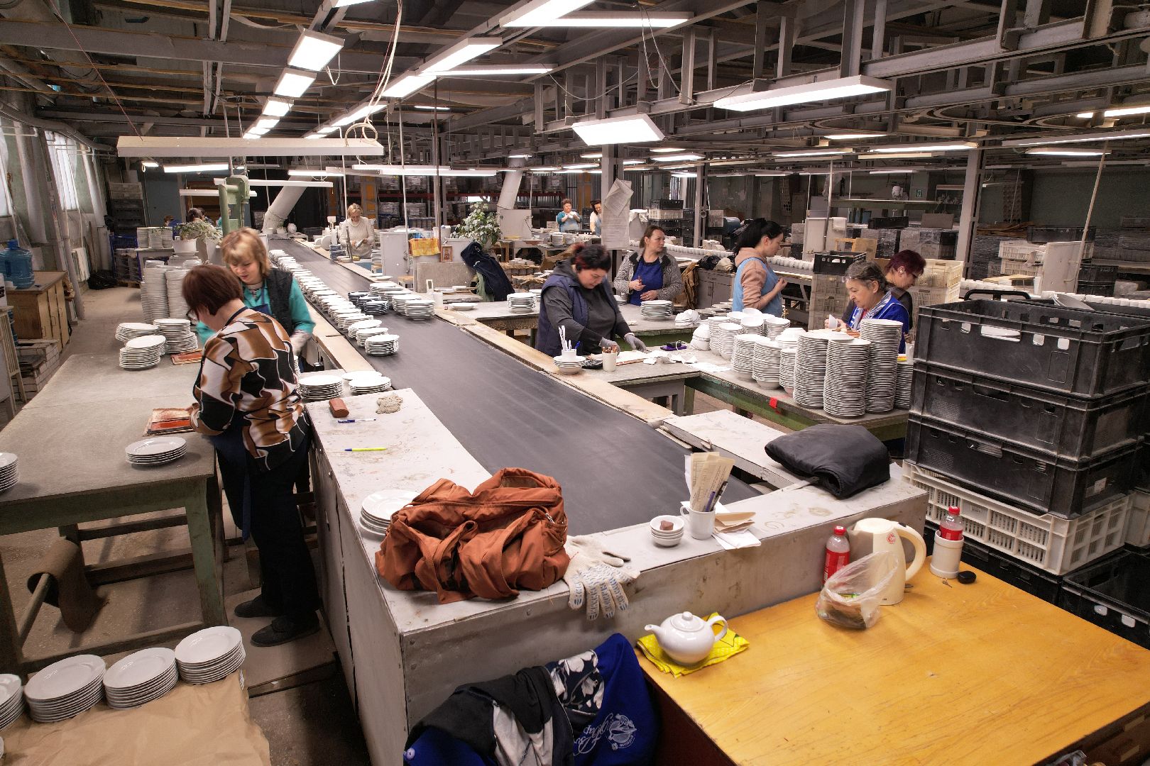 видео с коптера, завод, фарфор,