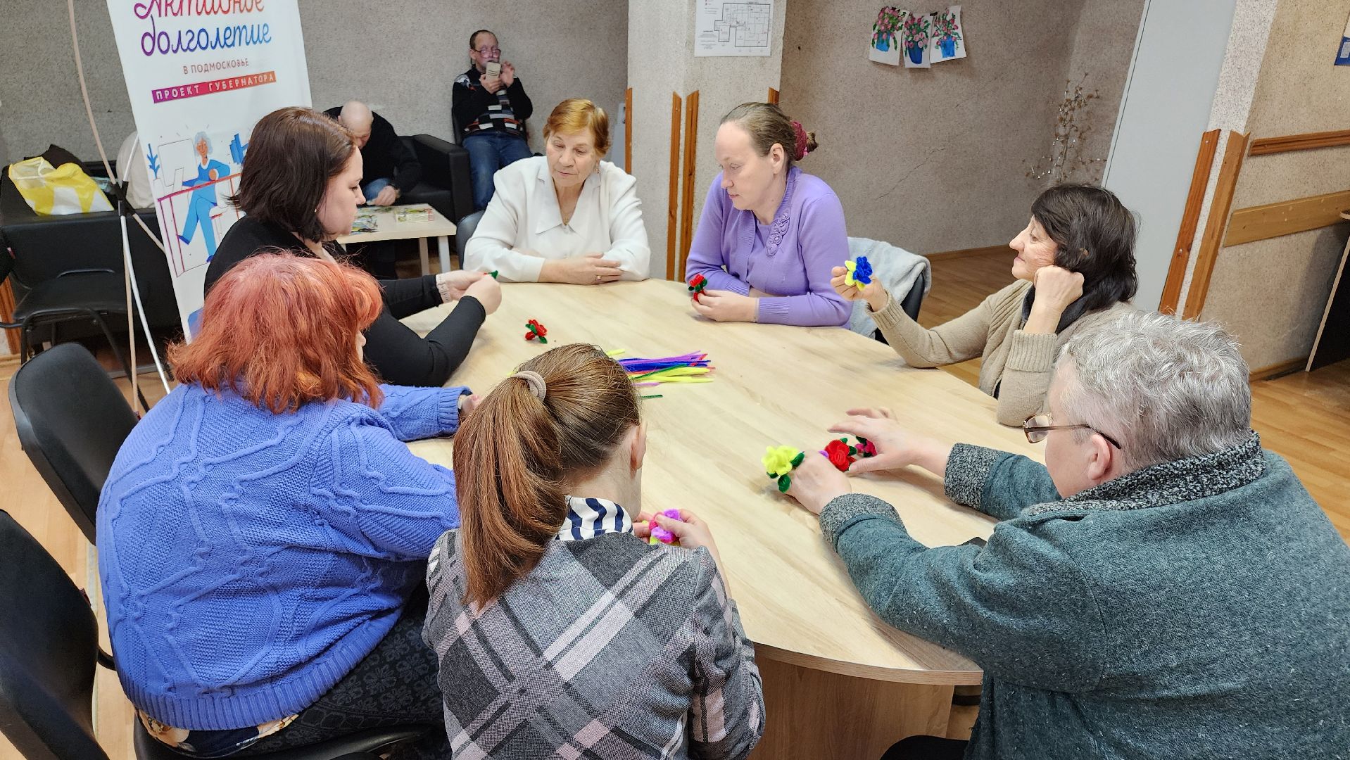 кашира, активное долголетие, синельная проволока, украшения, мастер-класс, кольцо, 8 марта,