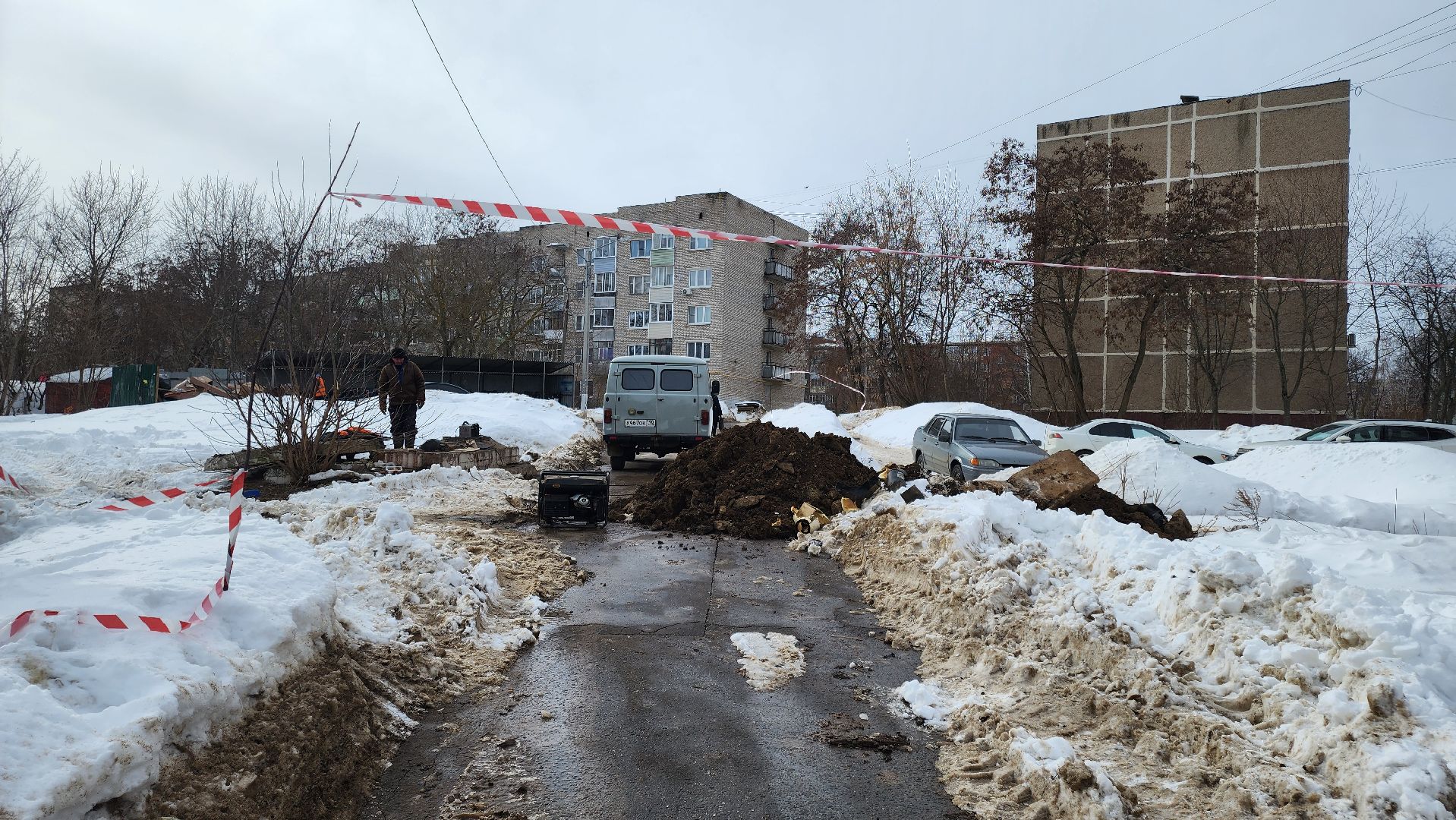 кашира, юбилейная, авария, отопление, горячая вода, муп теплосеть, восстановительные работы,