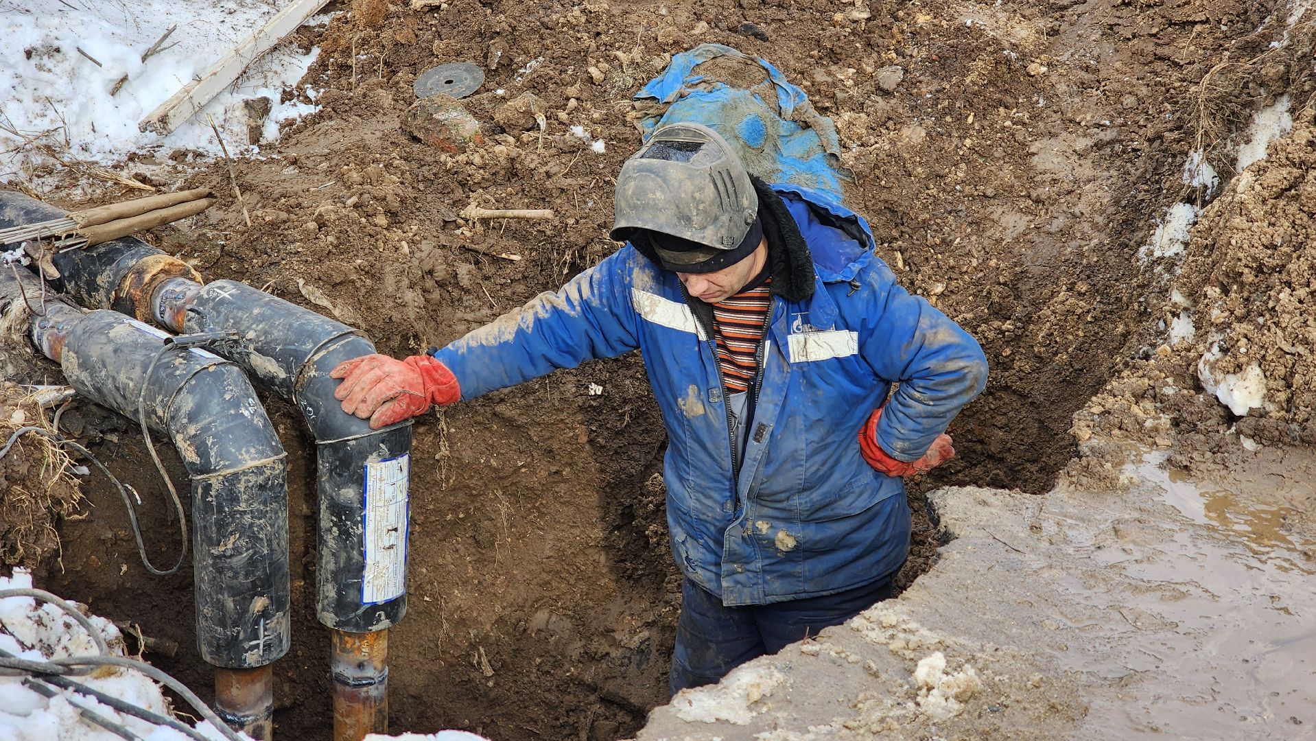 кашира, юбилейная, авария, отопление, горячая вода, муп теплосеть, восстановительные работы,