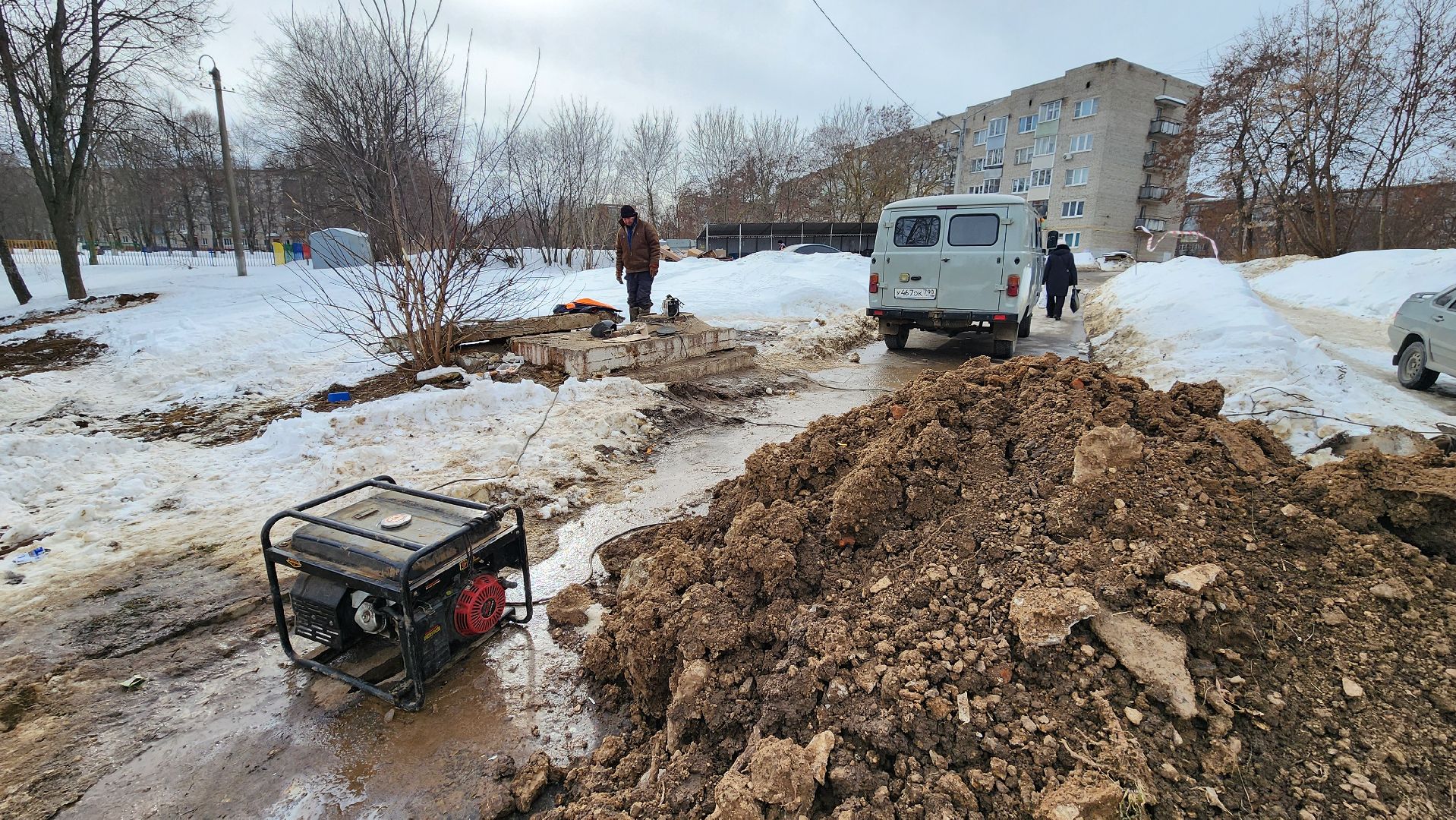 кашира, юбилейная, авария, отопление, горячая вода, муп теплосеть, восстановительные работы,