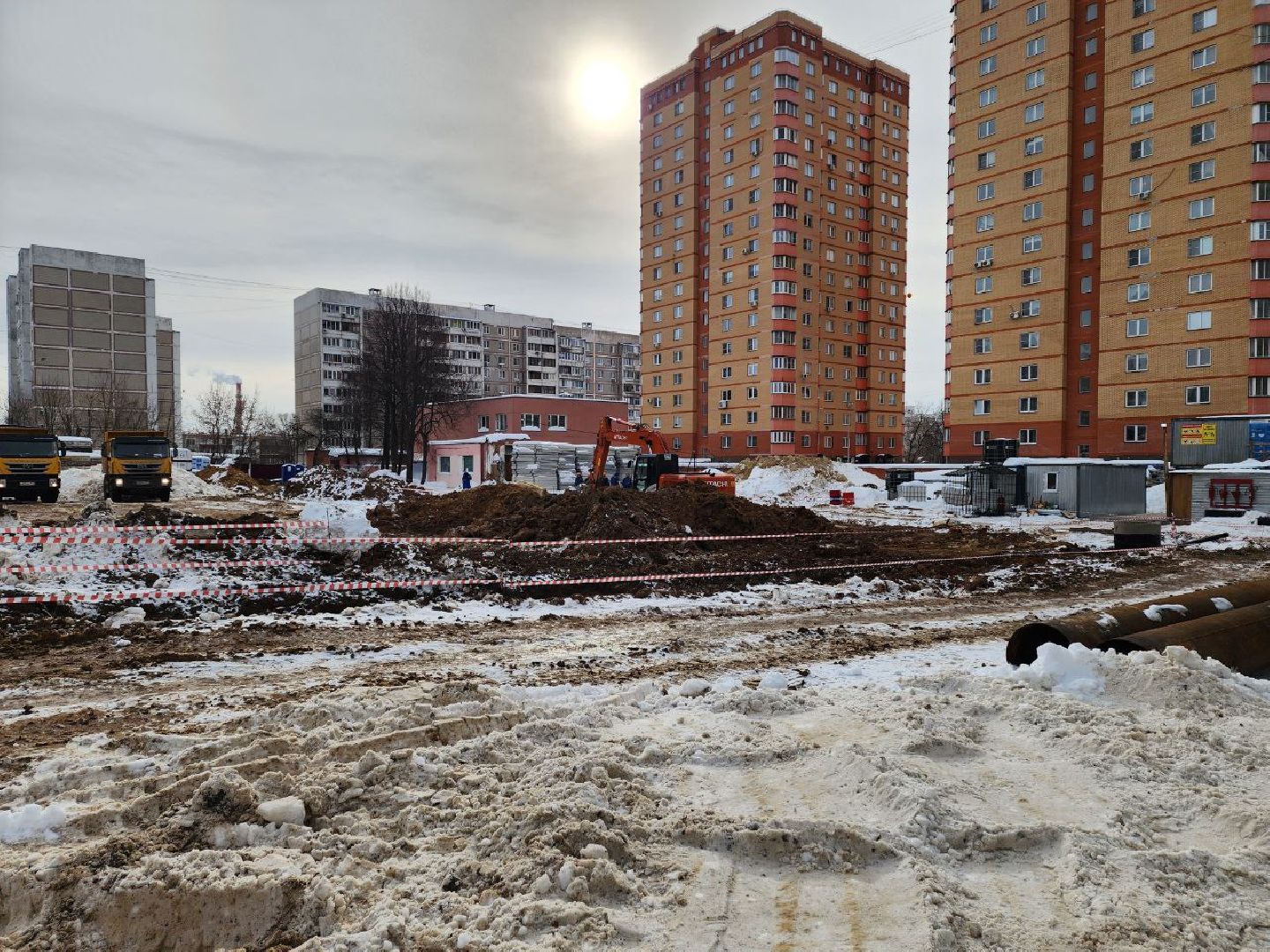 чехов, строительство, школа, прораб, стройка,