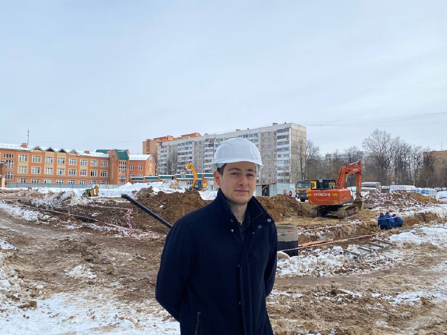 чехов, строительство, школа, прораб, стройка,