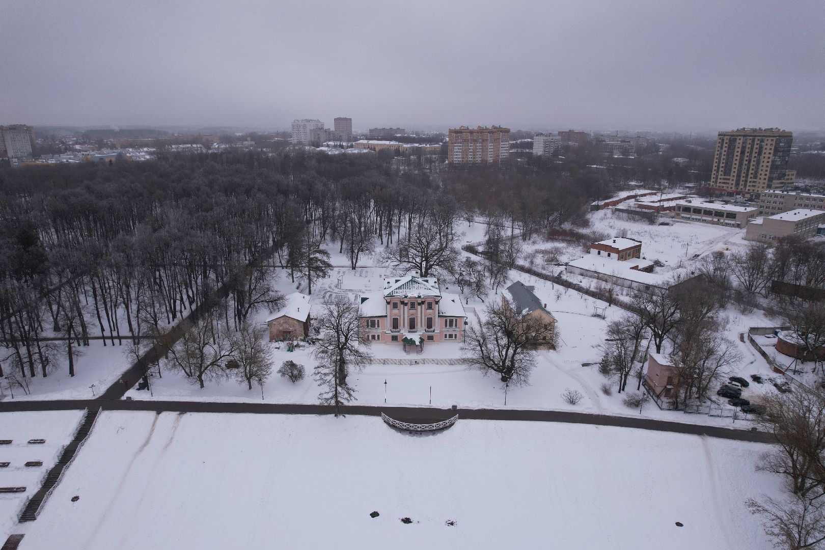 видео с коптера, воскресенск, усадьба, культура,