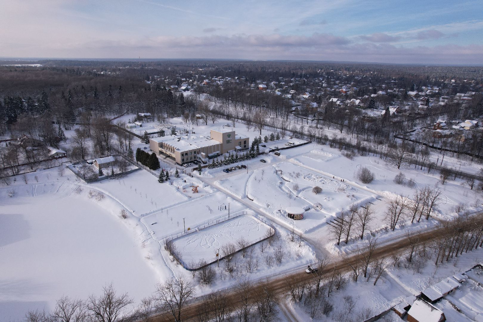 видео с коптера, сергиев посад, культура, театр,