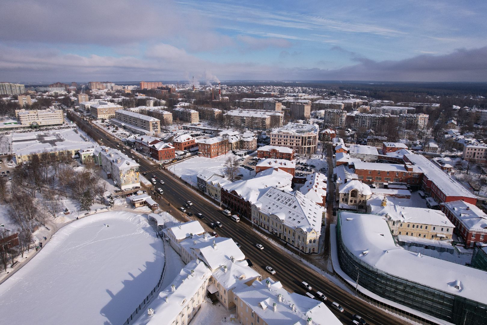 видео с коптера, сергиев посад, культура, музей,