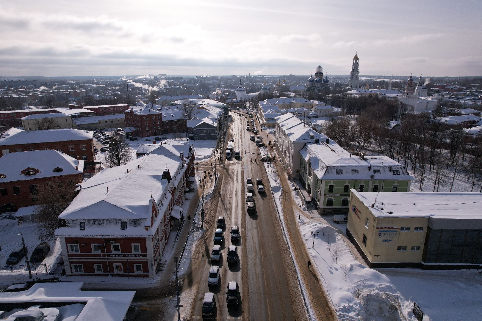 видео с коптера, сергиев посад, культура, музей,