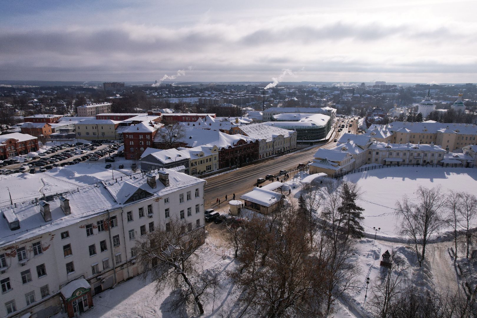видео с коптера, сергиев посад, культура, музей,