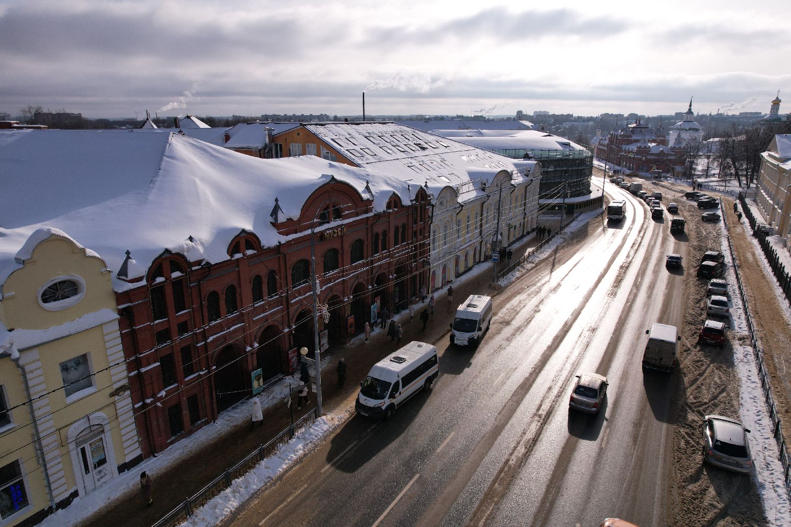 видео с коптера, сергиев посад, культура, музей,