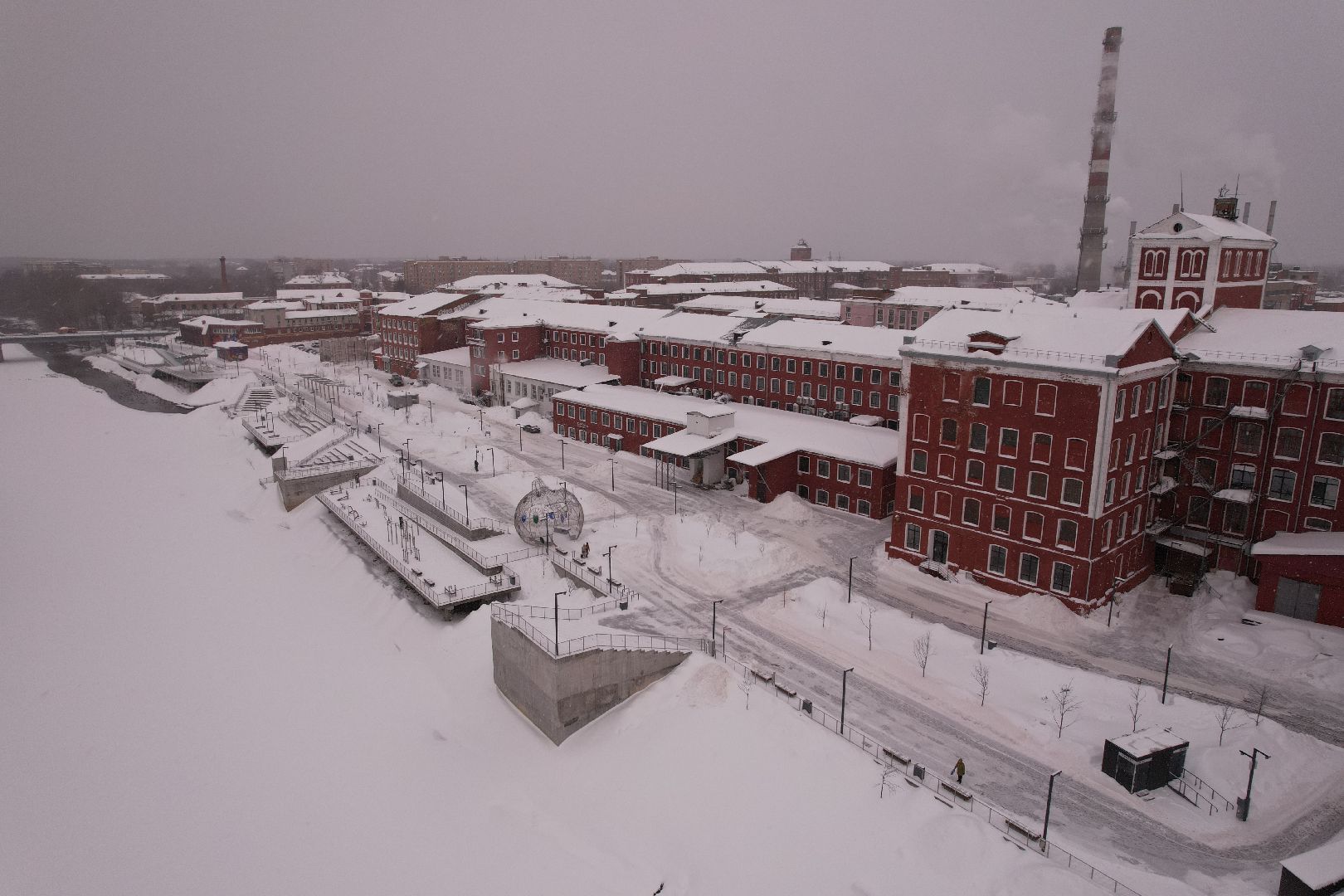 видео с коптера, орехово-зуево, благоустройство, набережная,