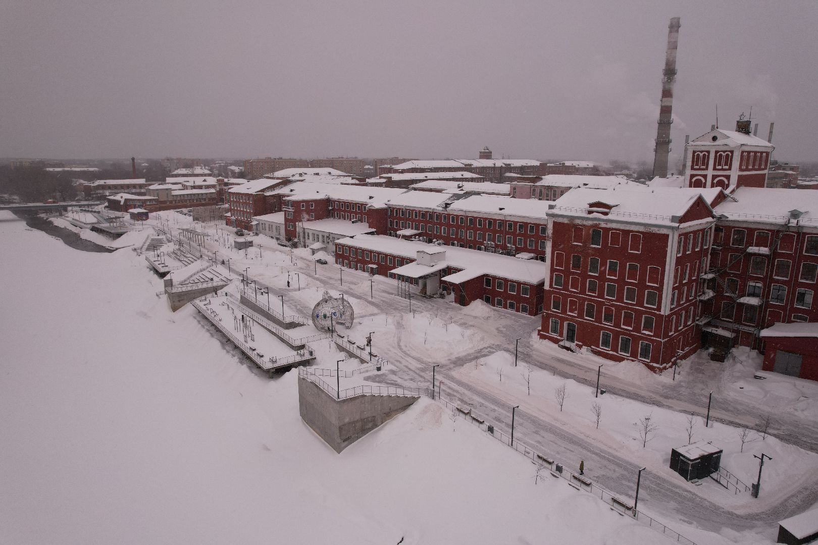 видео с коптера, орехово-зуево, благоустройство, набережная,