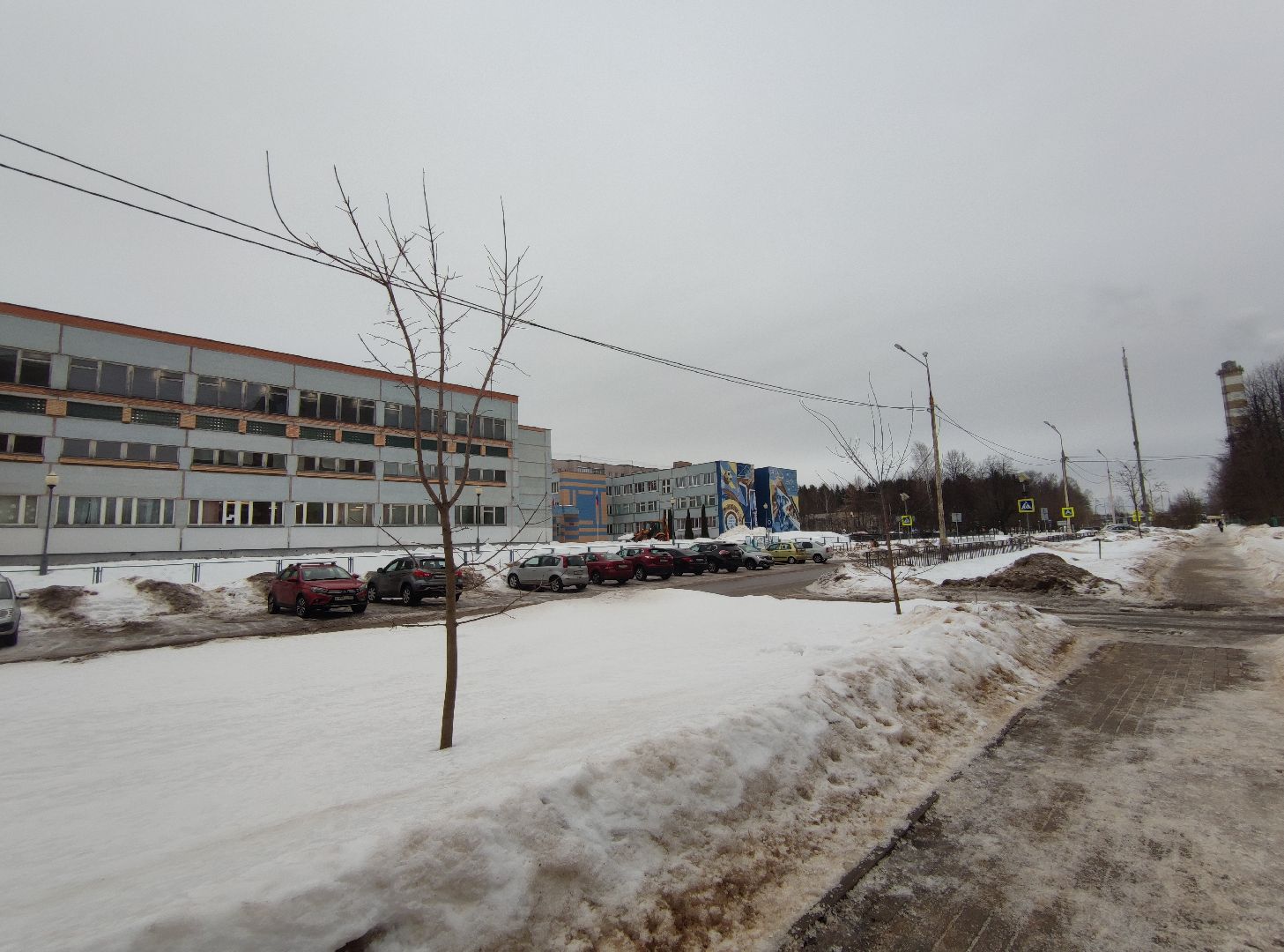 Дубна, жкх, Уборка снега, Школа, Коммунальные службы, Коммунальная техника,