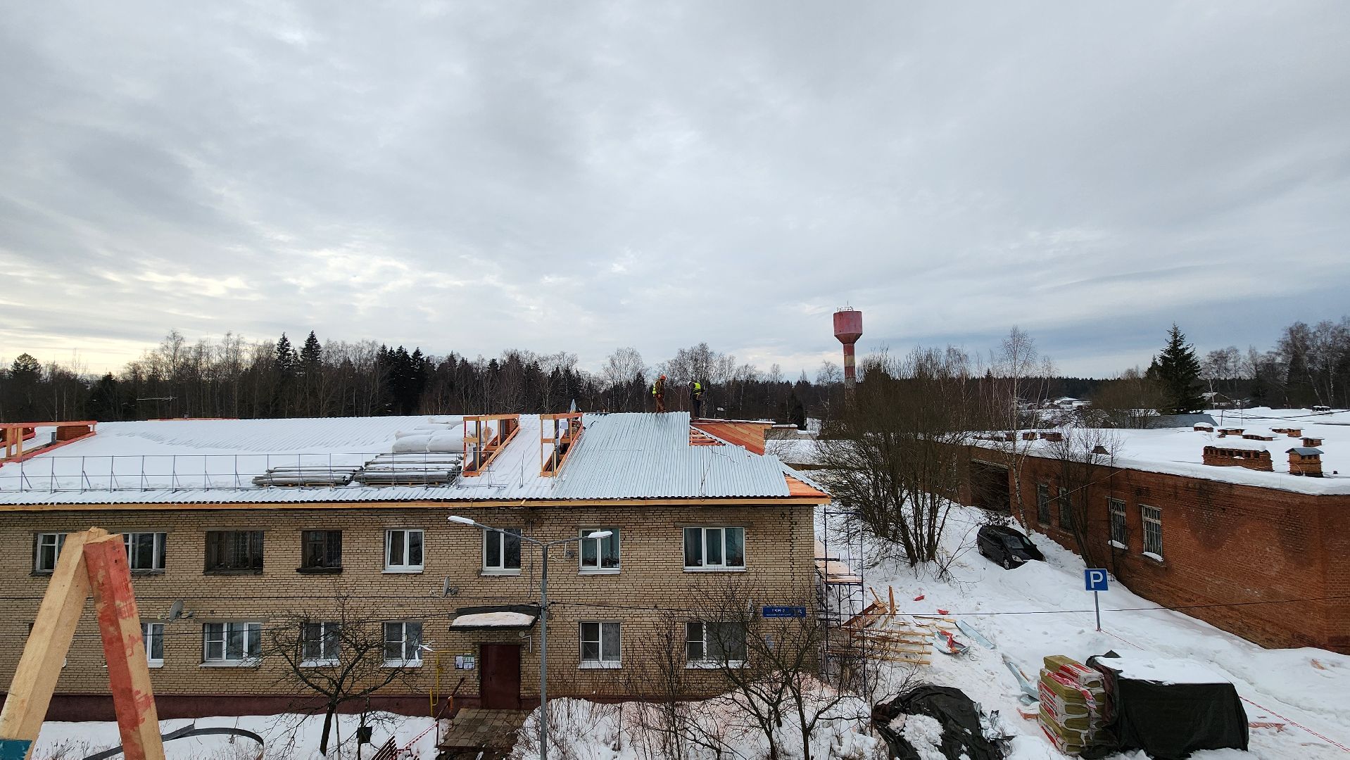 Солнечногорск, Пешки, ремонт кровли, ЖКХ,