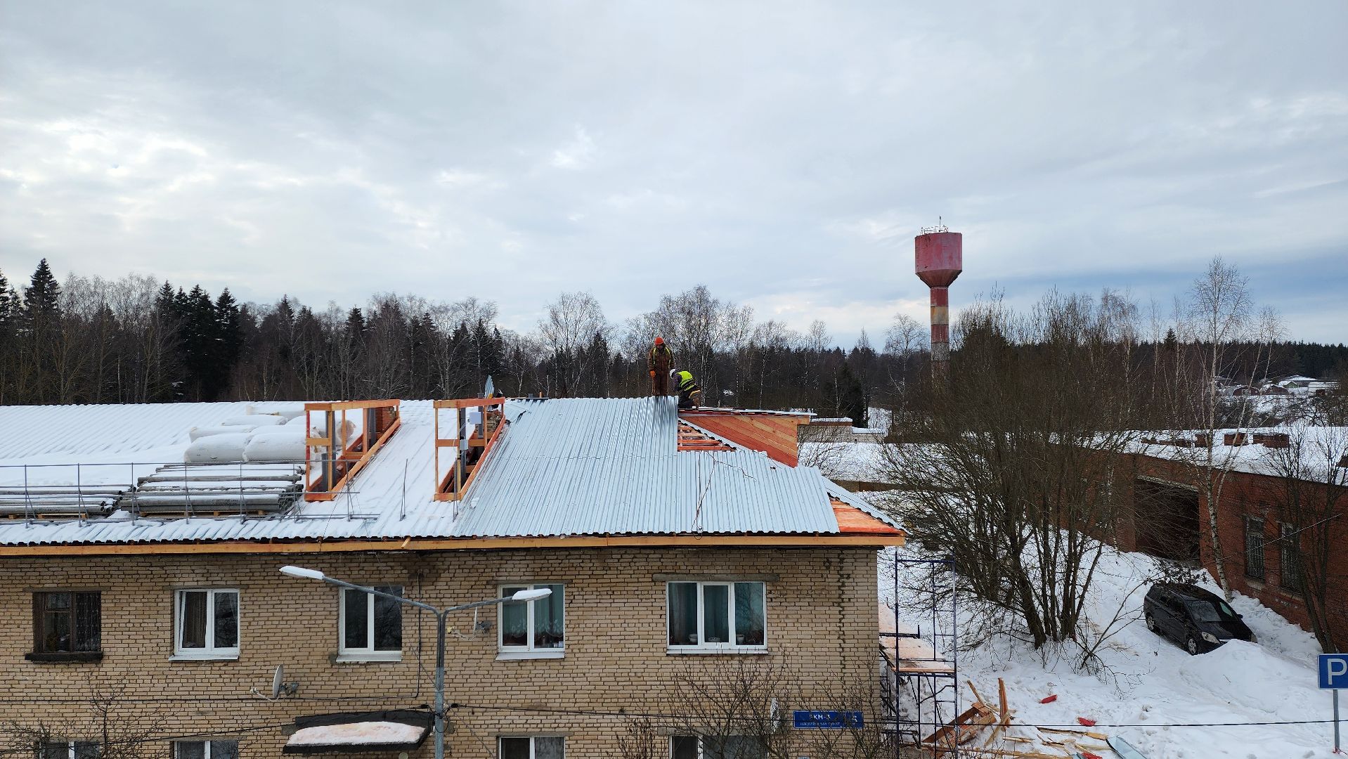 Солнечногорск, Пешки, ремонт кровли, ЖКХ,