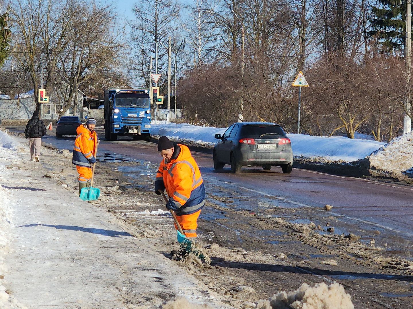 коломна, дороги, перемены, зима, снег и наледь,