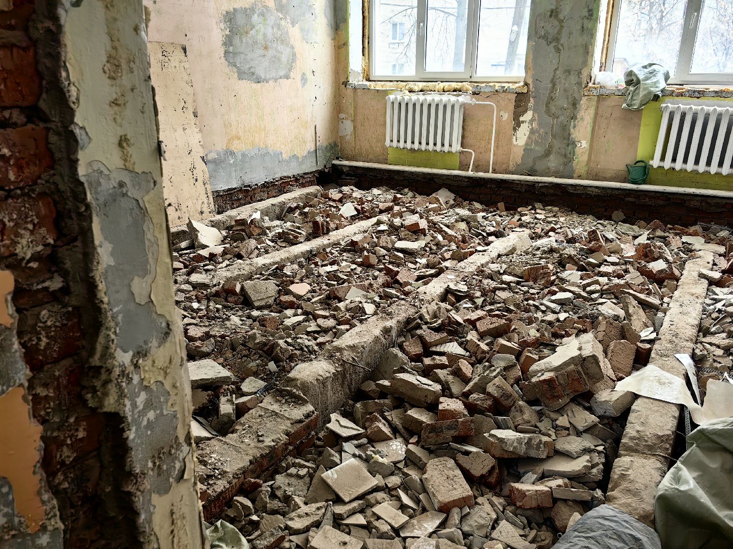 детский сад, капитальный ремонт, демонтаж, бригада,