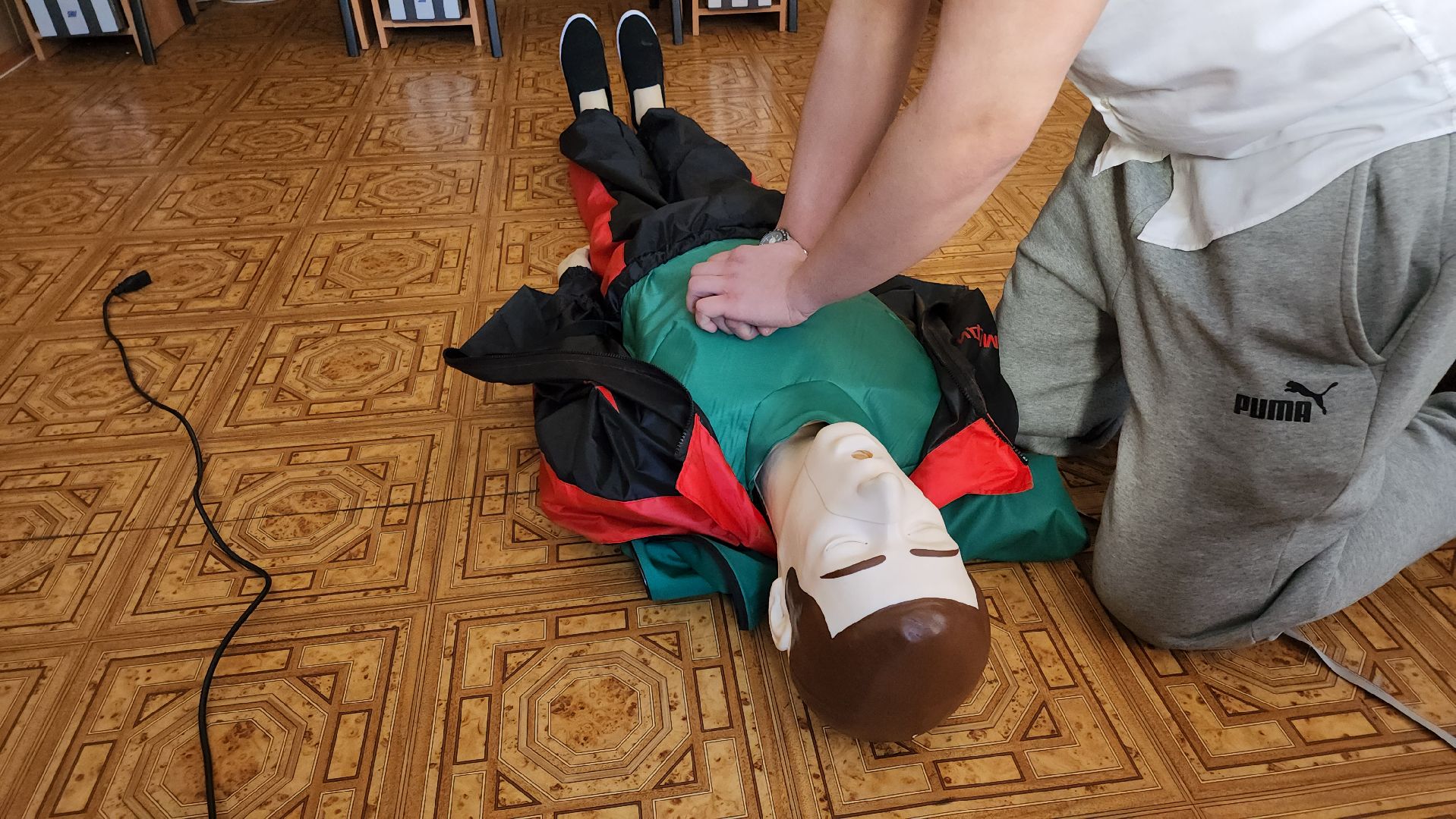 кашира, ожерелье, ожерельевский железнодорожный колледж, тренажер, сердечно-легочная реанимация, охрана труда,