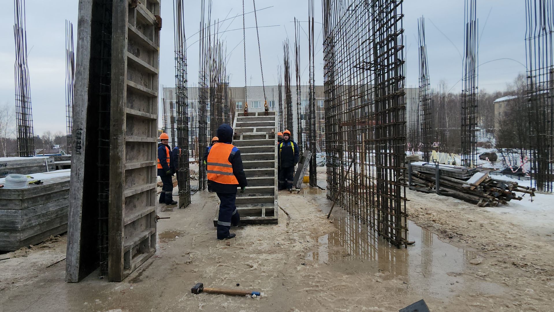 строительство, поликлиника, наша поликлиника, Лосино-Петровский,