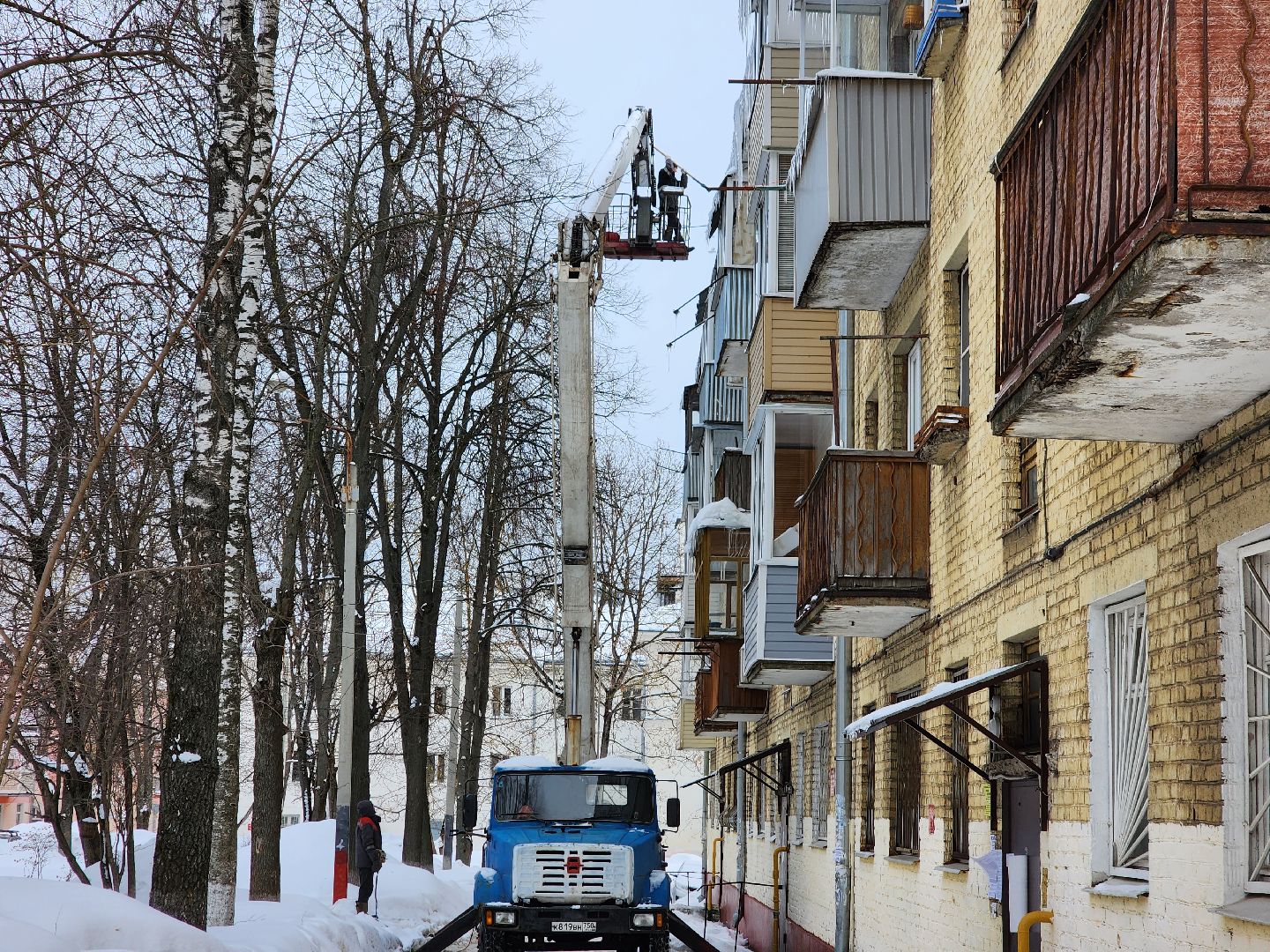 жкх, очистка кровли, фрязино,