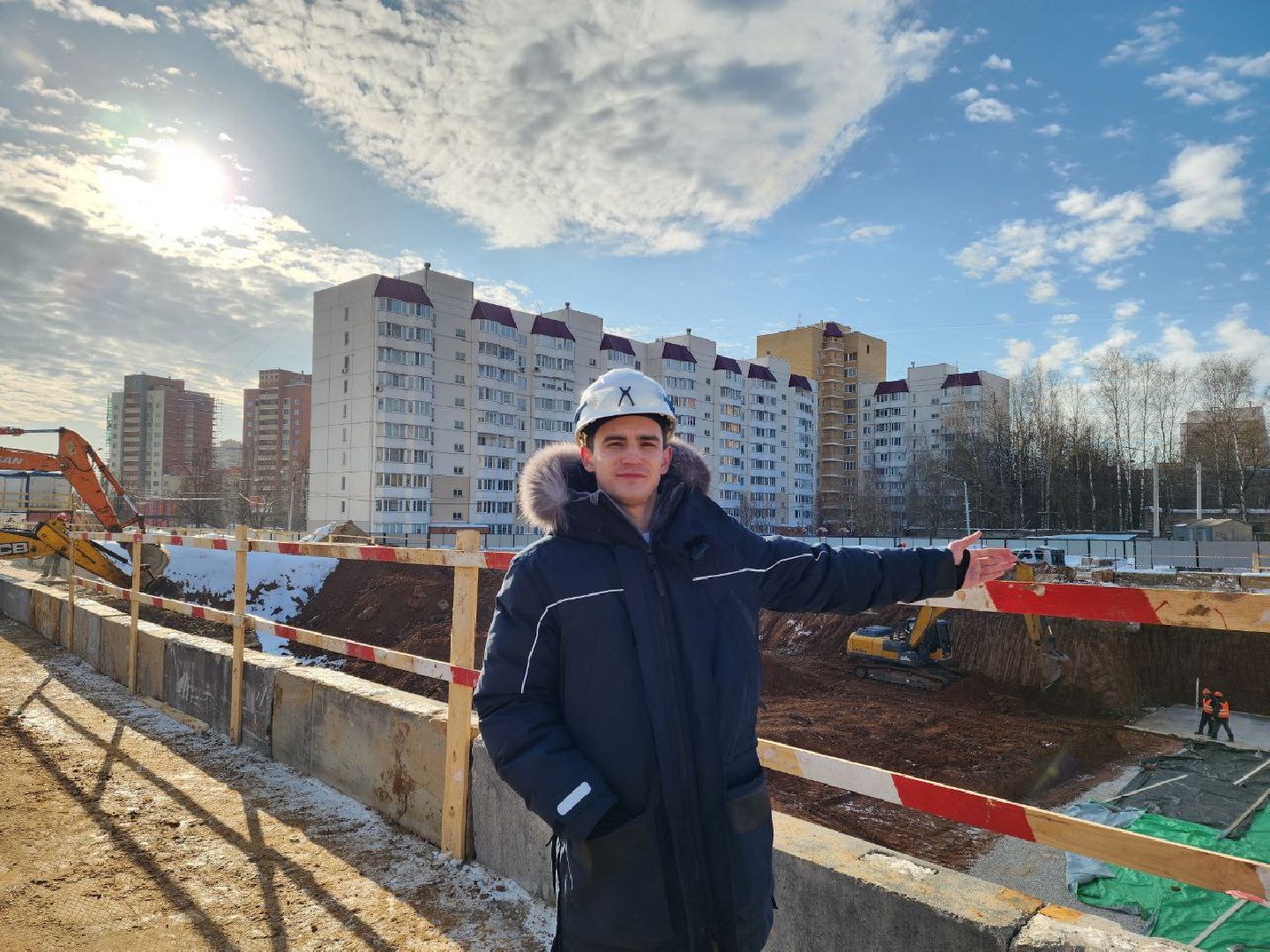 чехов, строительство, поликлиника, котлован, рабочие места,