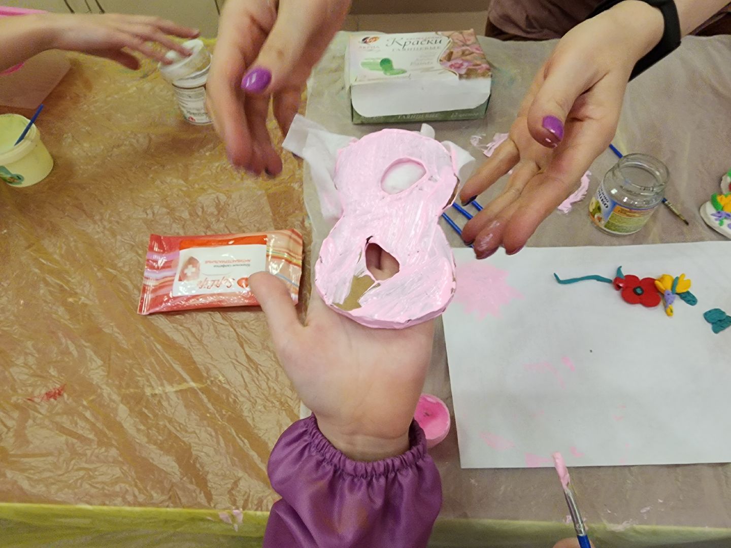 пушкино, мастер-класс, 8 марта, весна, дети, лепка,