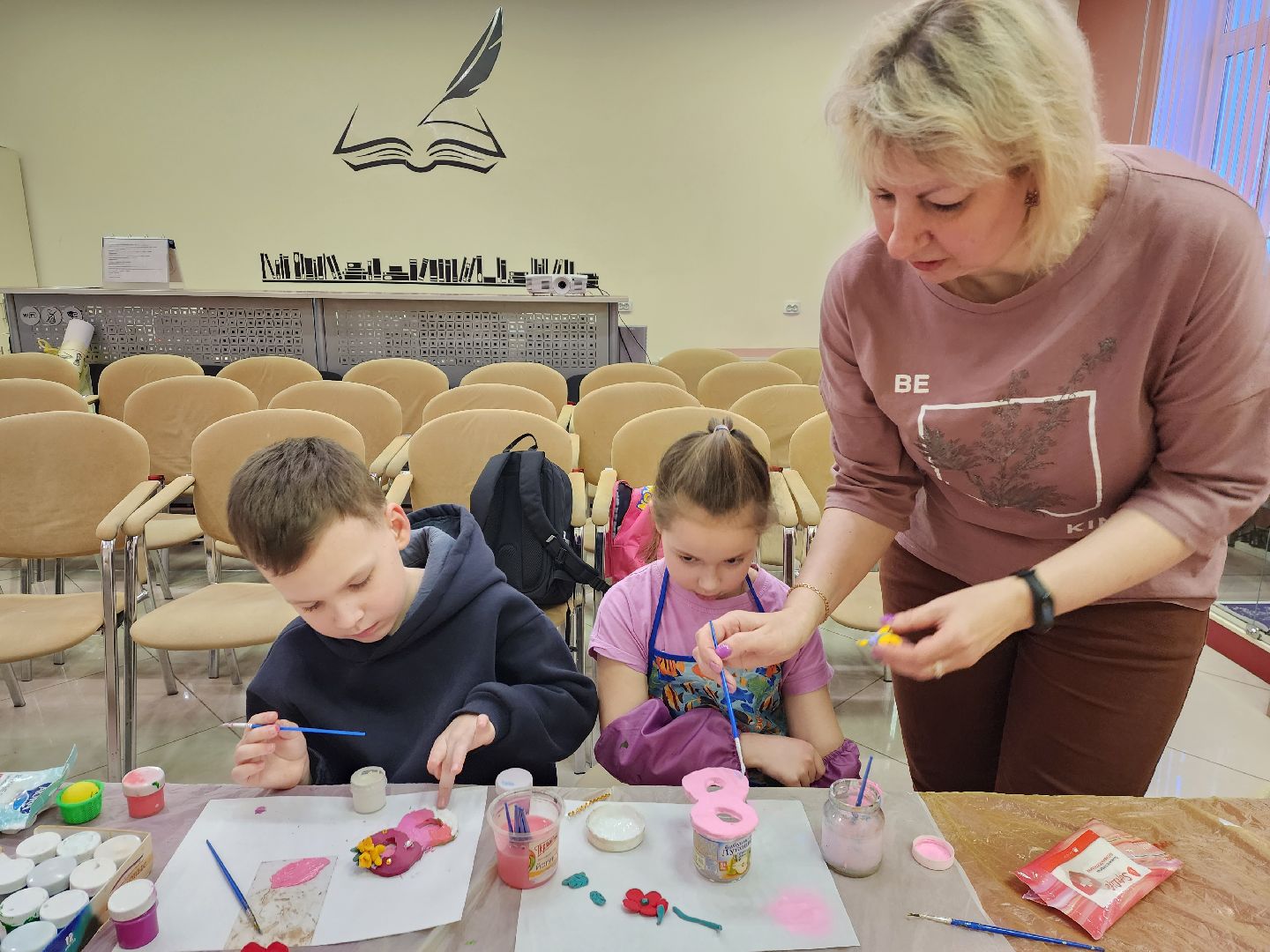 пушкино, мастер-класс, 8 марта, весна, дети, лепка,