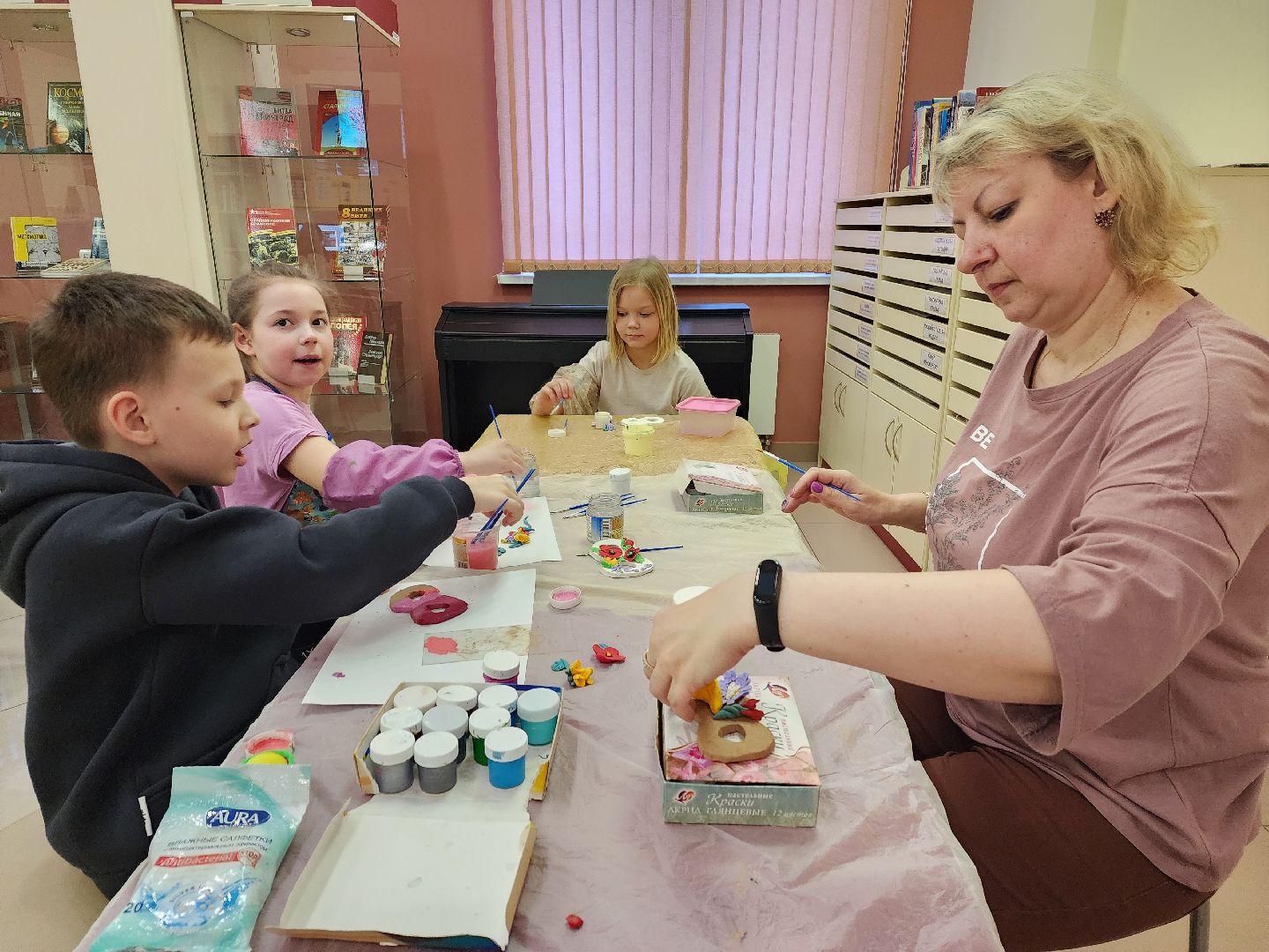 пушкино, мастер-класс, 8 марта, весна, дети, лепка,