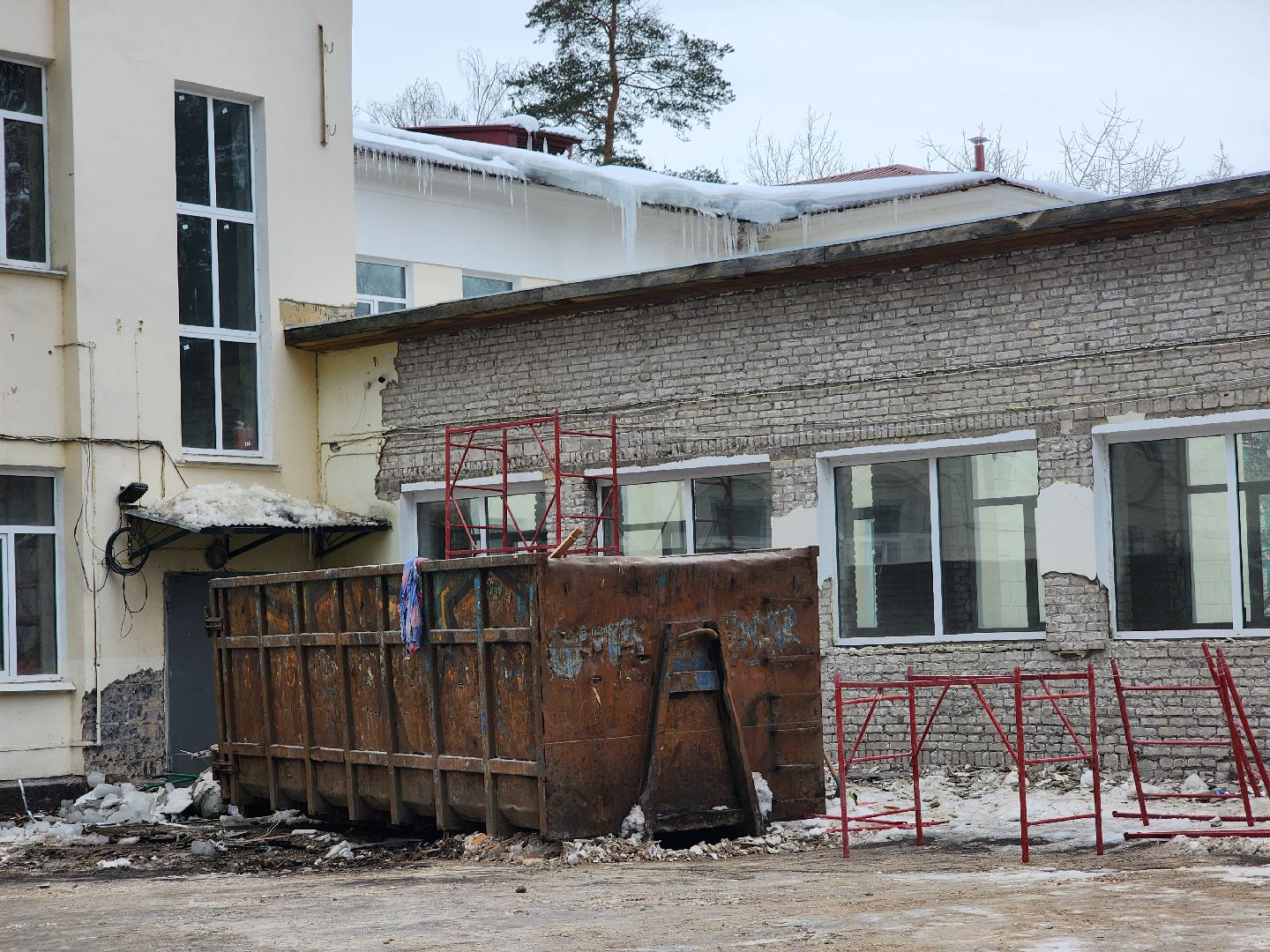 Капремонт, демонтажные работы, Дубна, Школа,