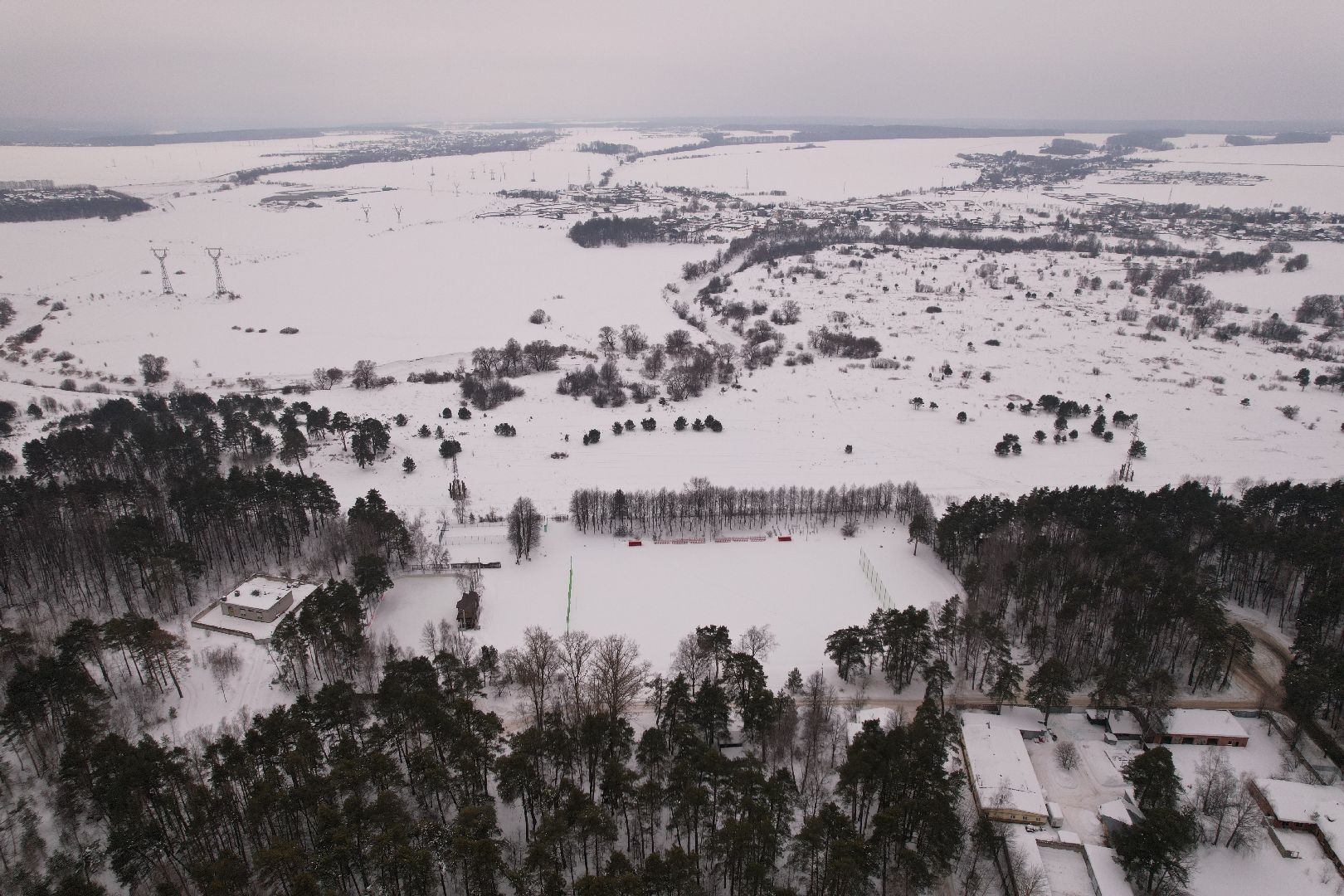 видео с коптера, серпухов, стадион,