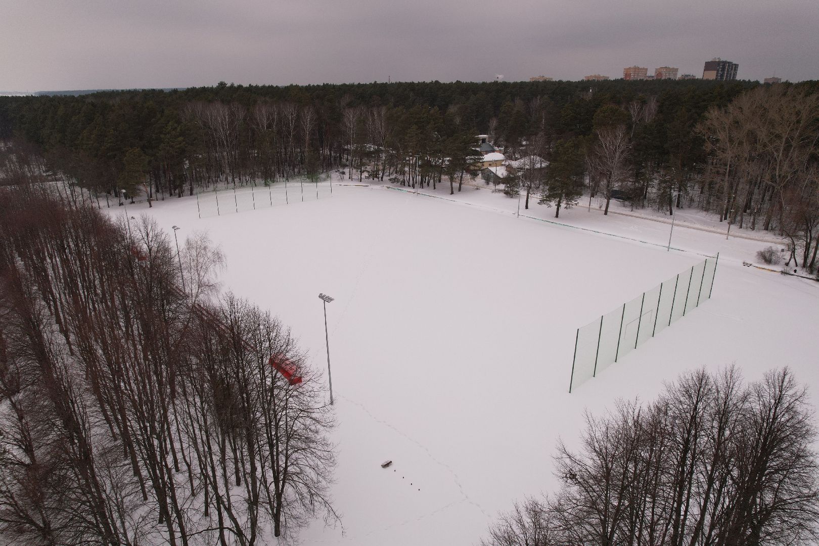 видео с коптера, серпухов, стадион,