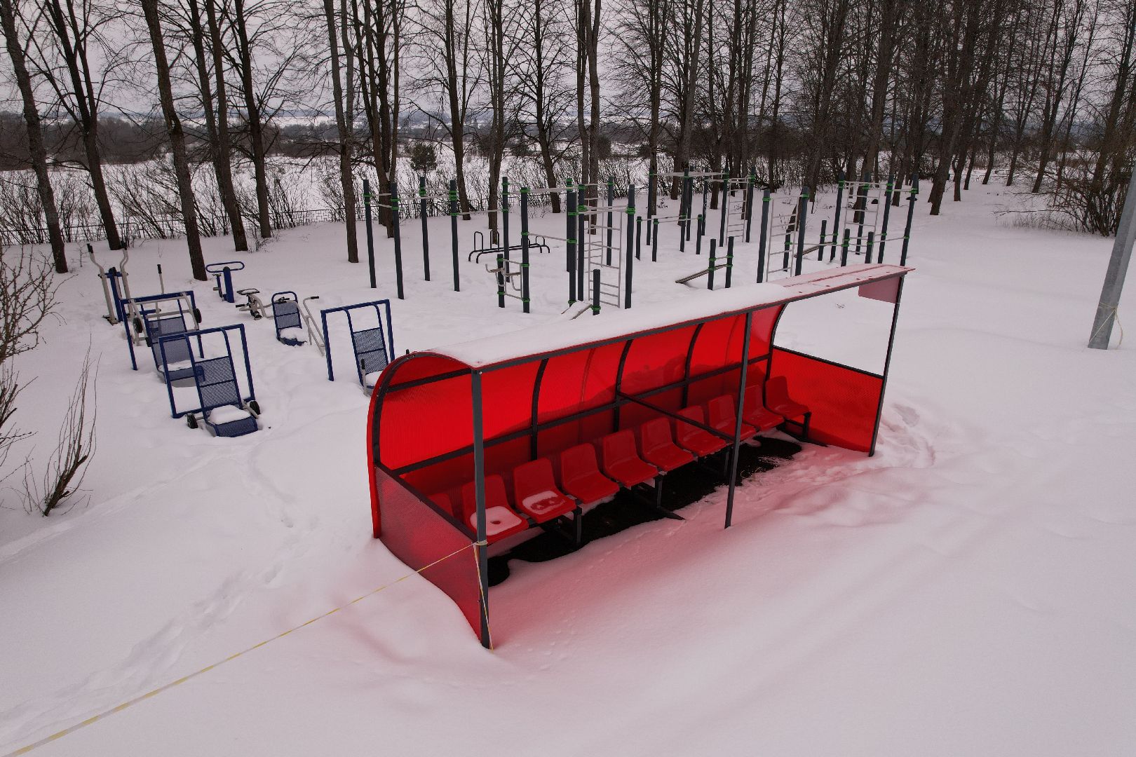 видео с коптера, серпухов, стадион,