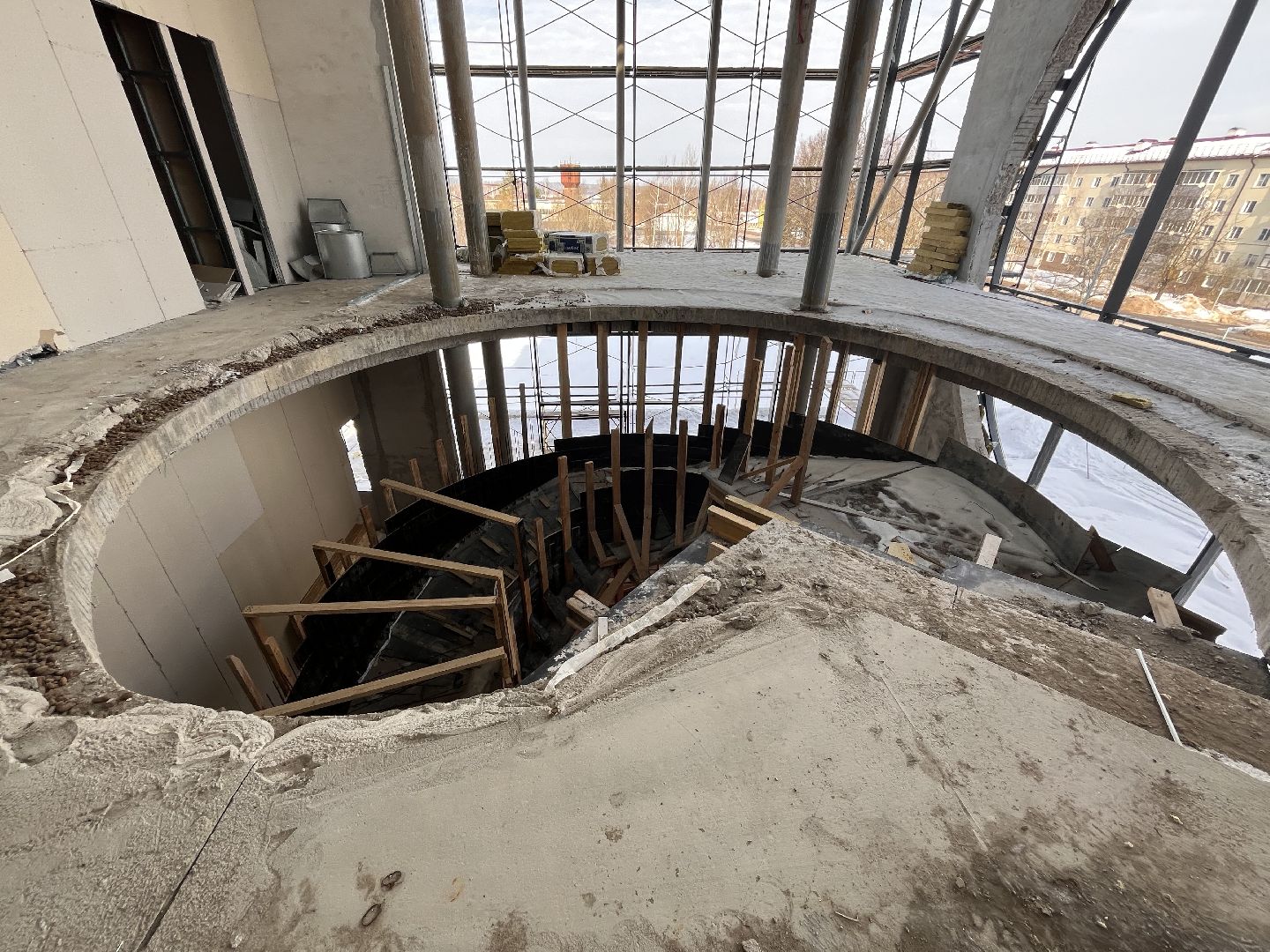 Шаховская, Дворец торжеств, строительство,