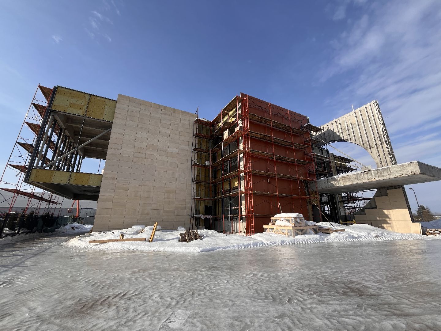 Шаховская, Дворец торжеств, строительство,