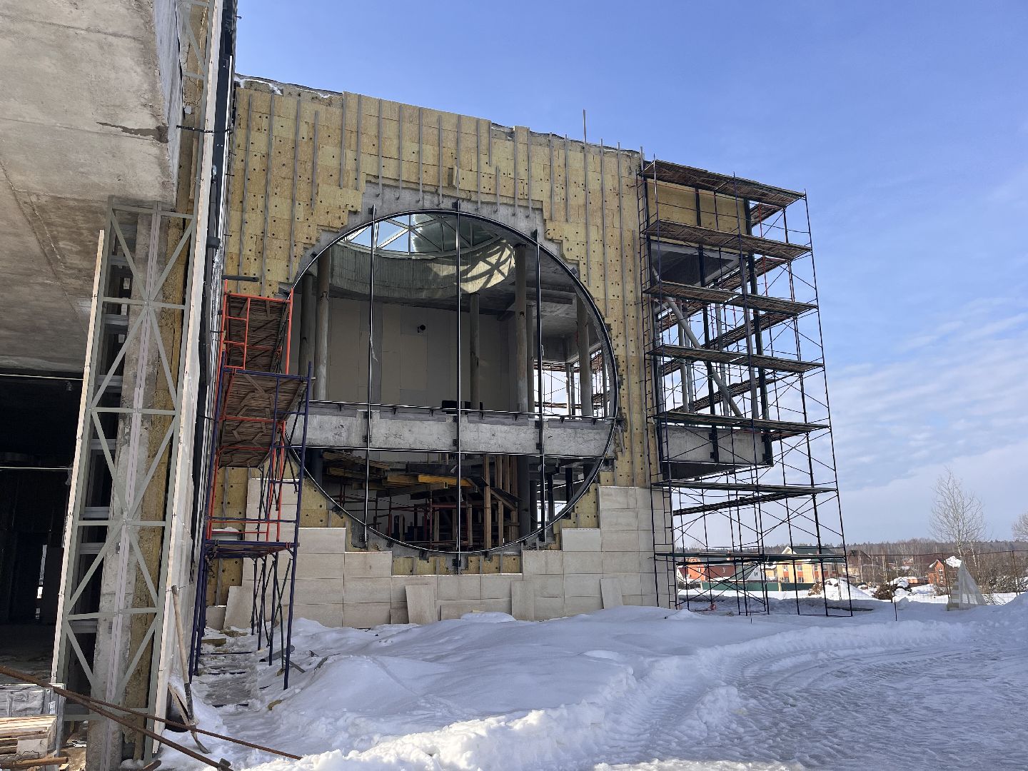 Шаховская, Дворец торжеств, строительство,