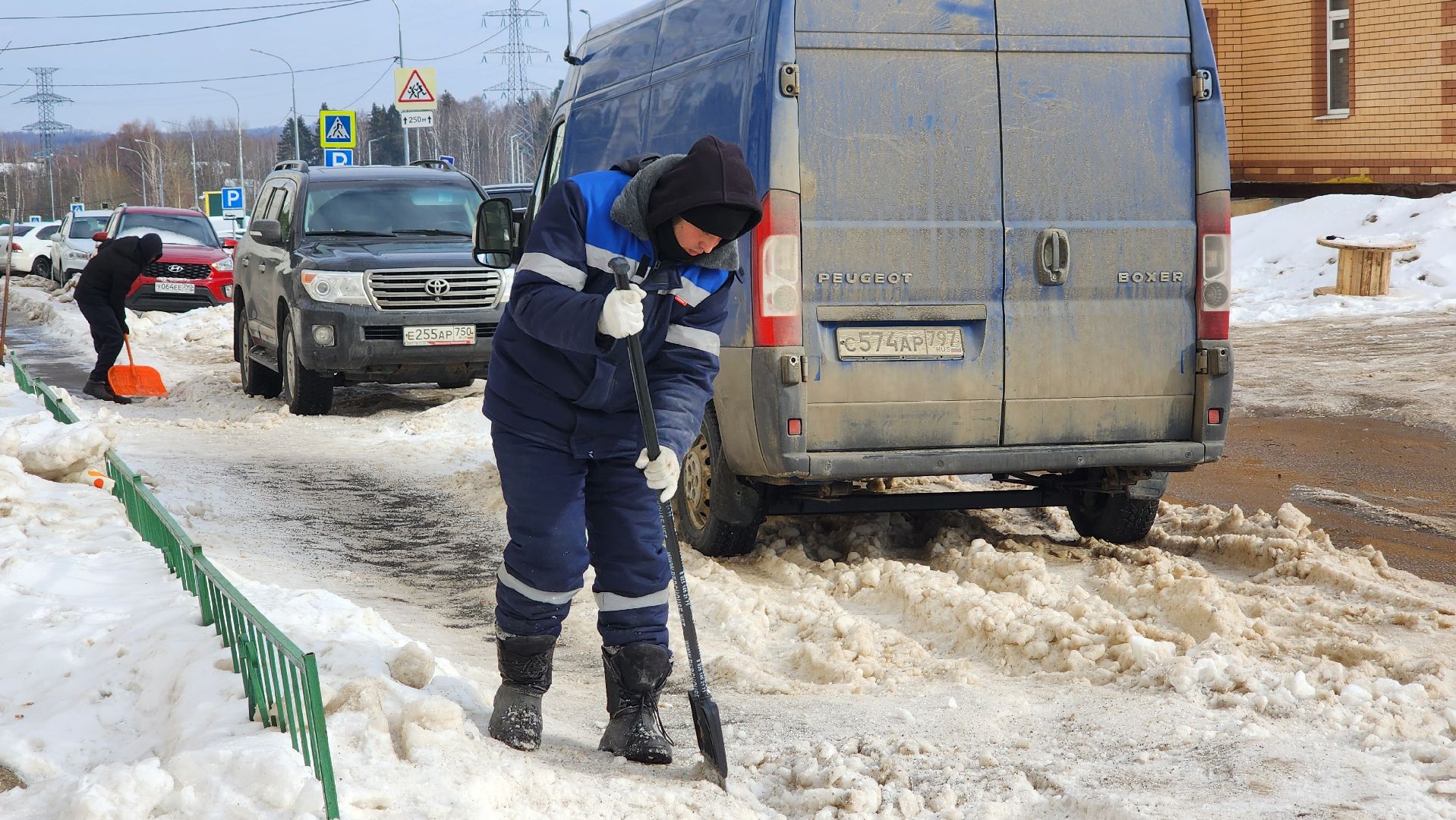 Солнечногорск, Рекинцо-2, ЖКХ, Уборка снега,