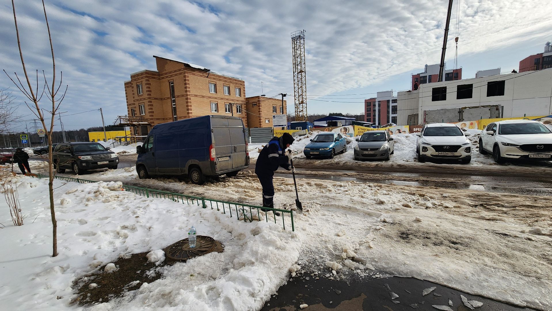 Солнечногорск, Рекинцо-2, ЖКХ, Уборка снега,