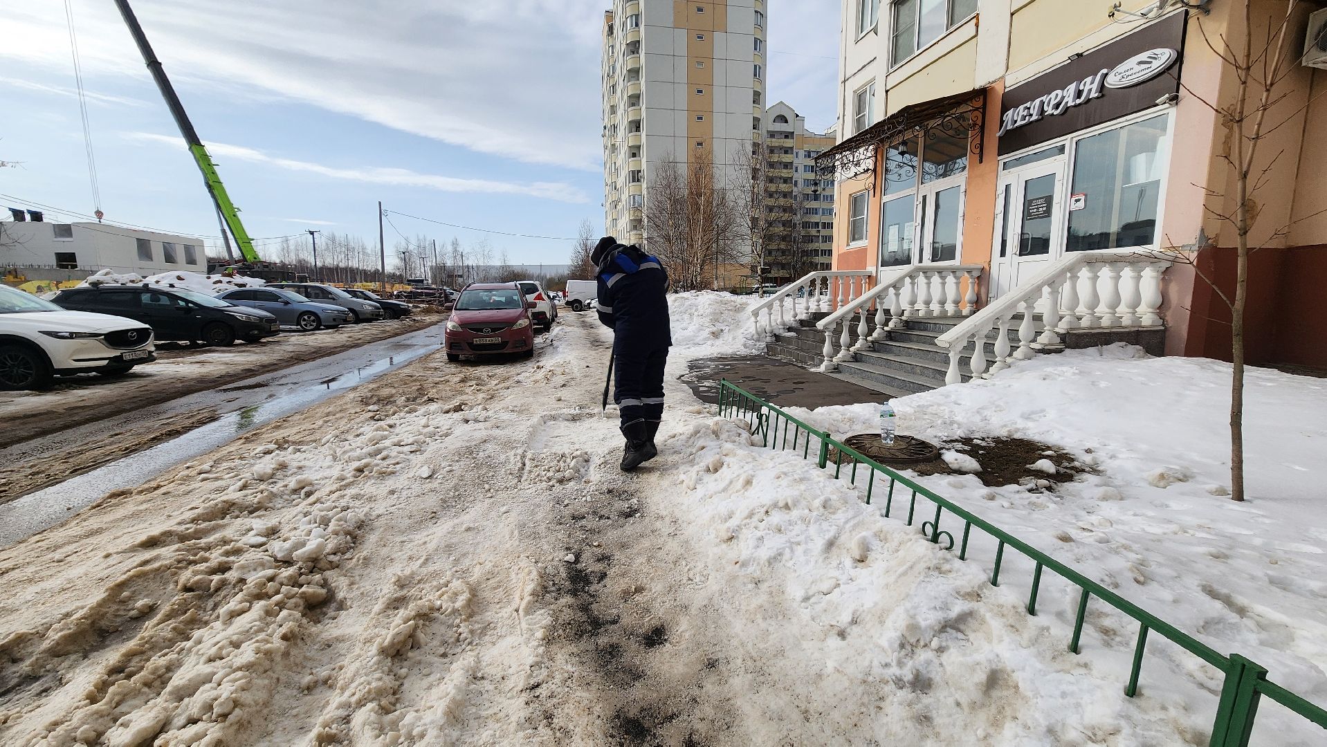 Солнечногорск, Рекинцо-2, ЖКХ, Уборка снега,