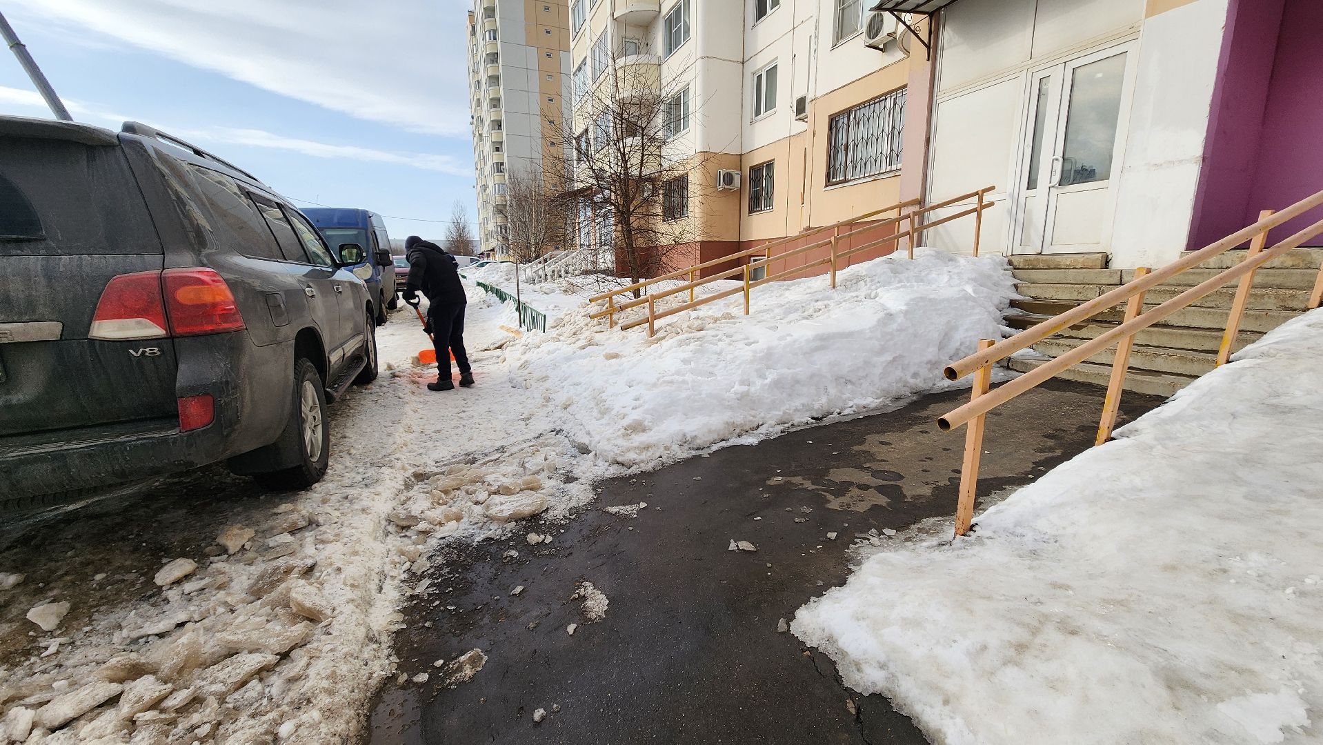 Солнечногорск, Рекинцо-2, ЖКХ, Уборка снега,