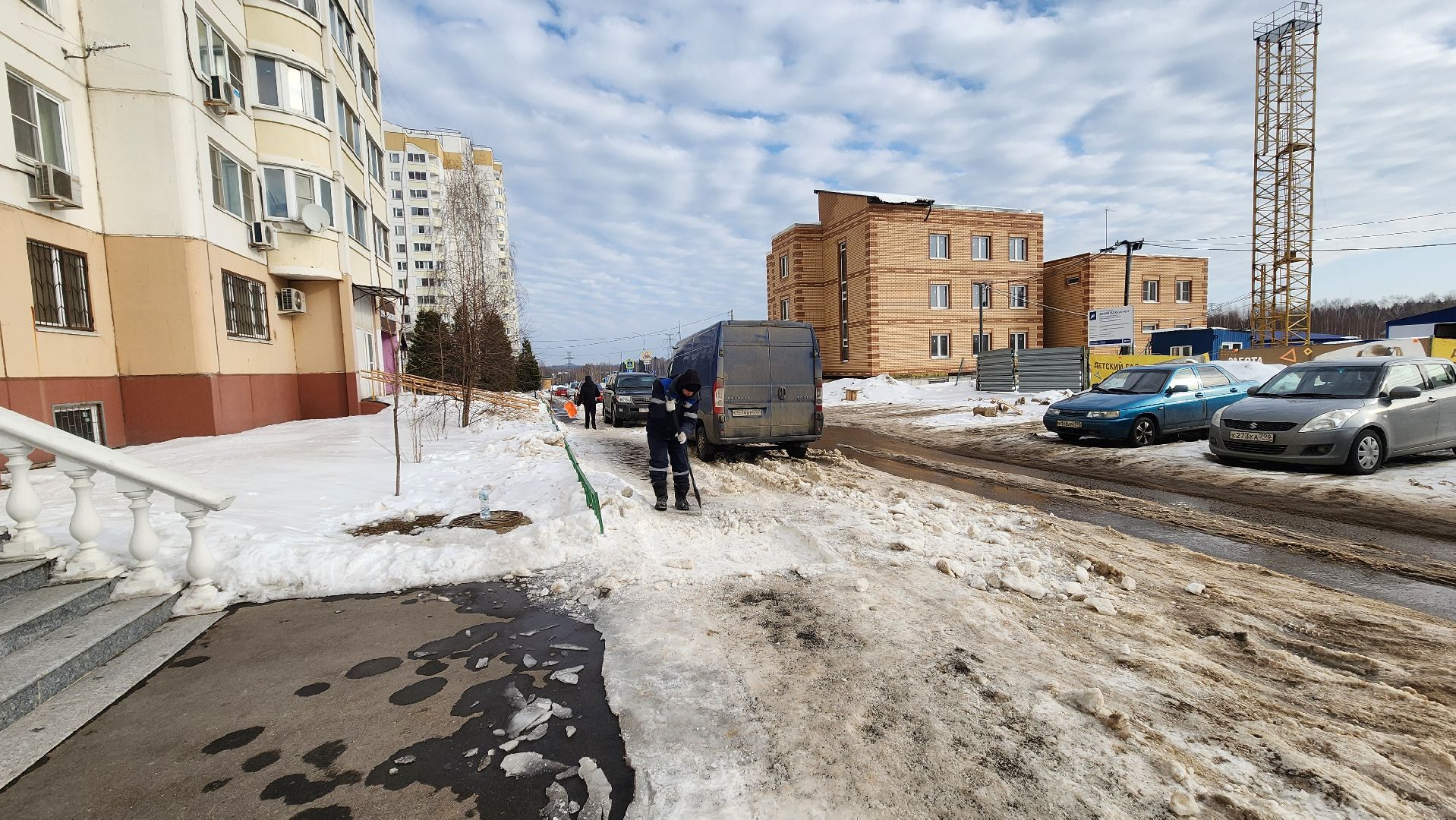 Солнечногорск, Рекинцо-2, ЖКХ, Уборка снега,