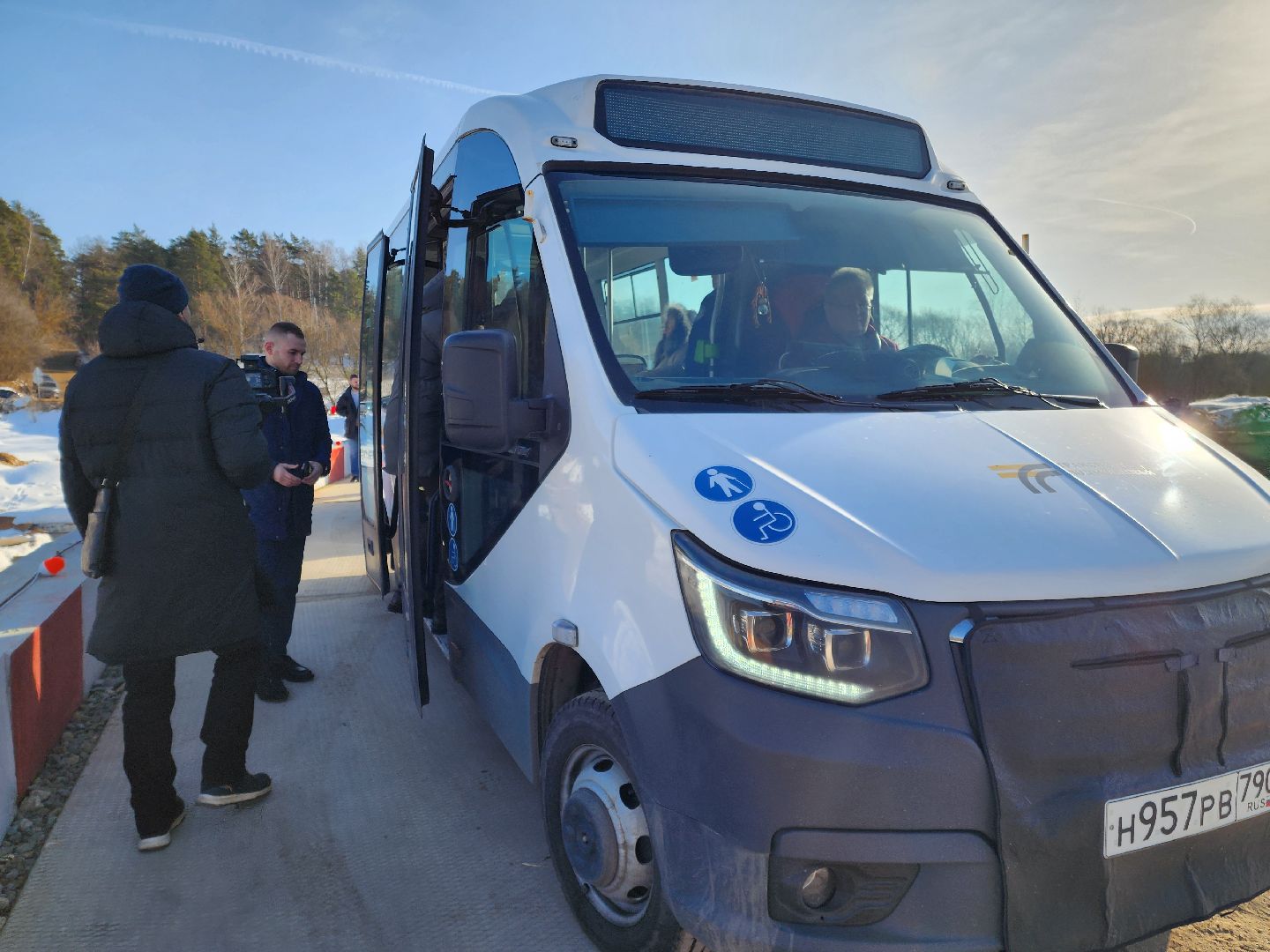 Подольск, деревня Кутьино, временный мост, строительство,