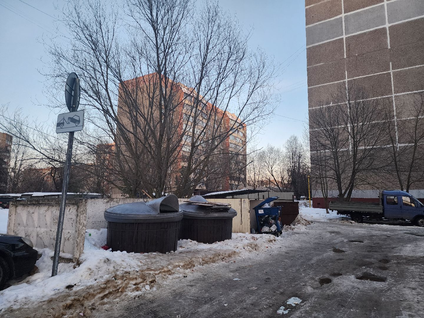 Подольск, остановка запрещена, контейнерная площадка, схема движения,