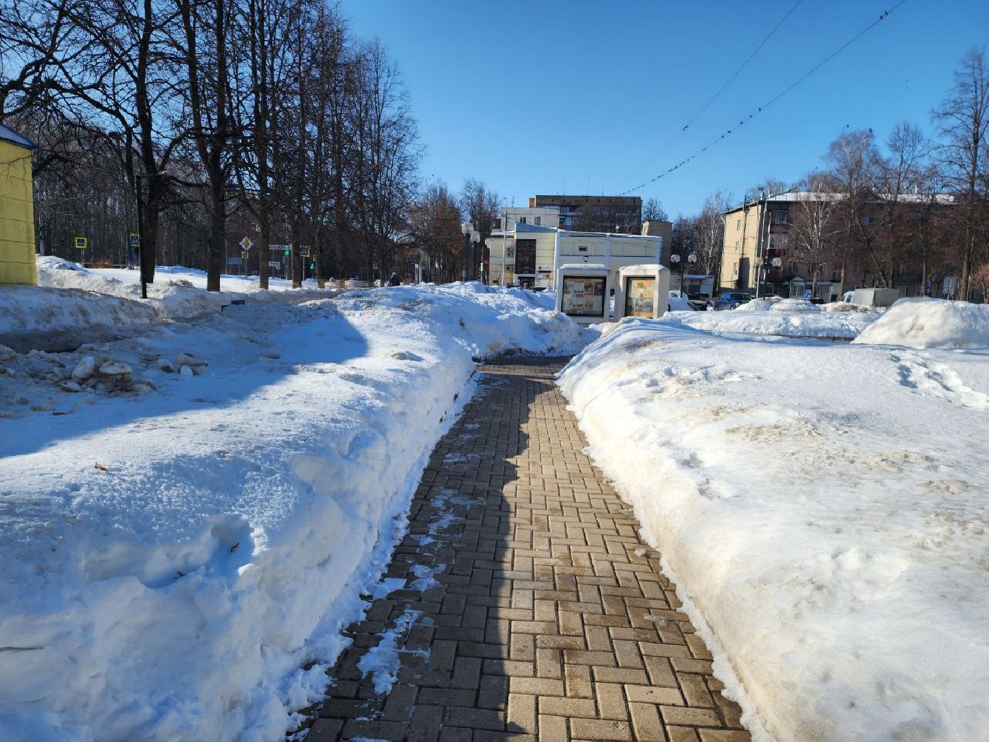 Пущино, уборка снега,