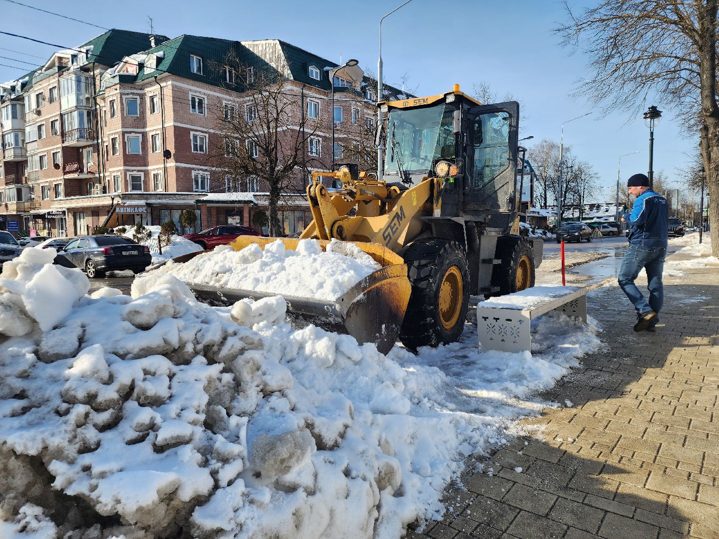 Звенигород, ЖКХ, благоустройсво, уборка льда,
