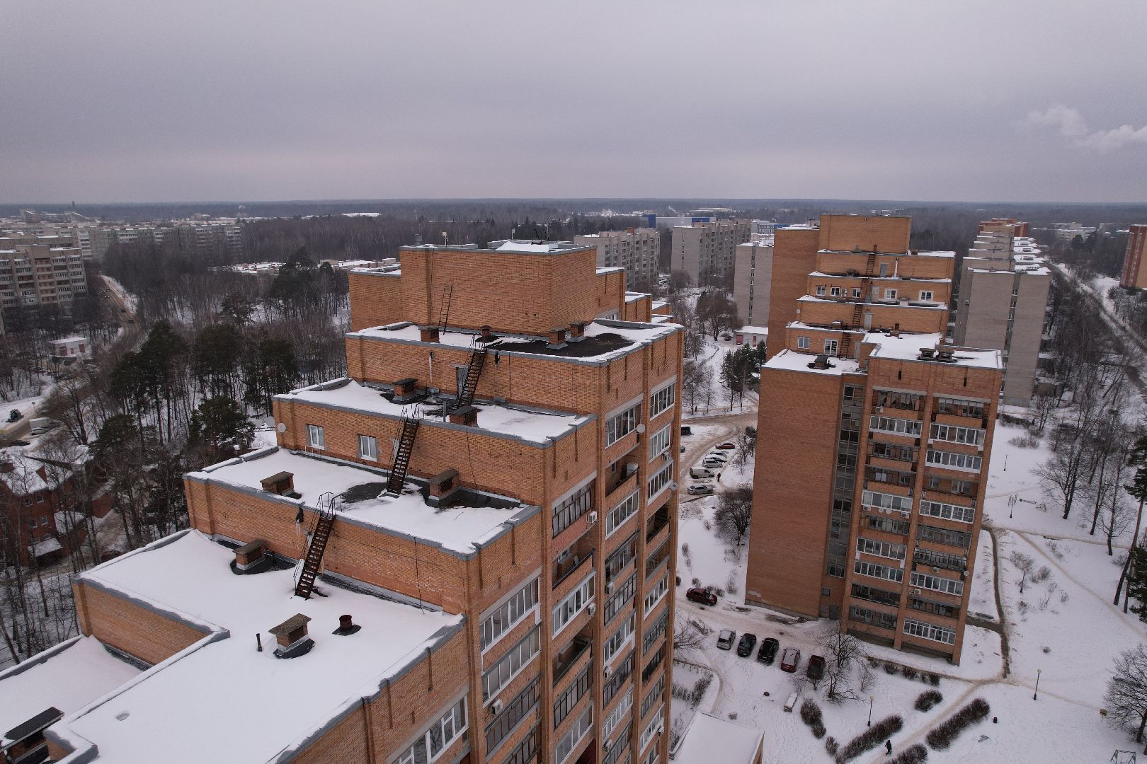 видео с коптера, протвино, дом,