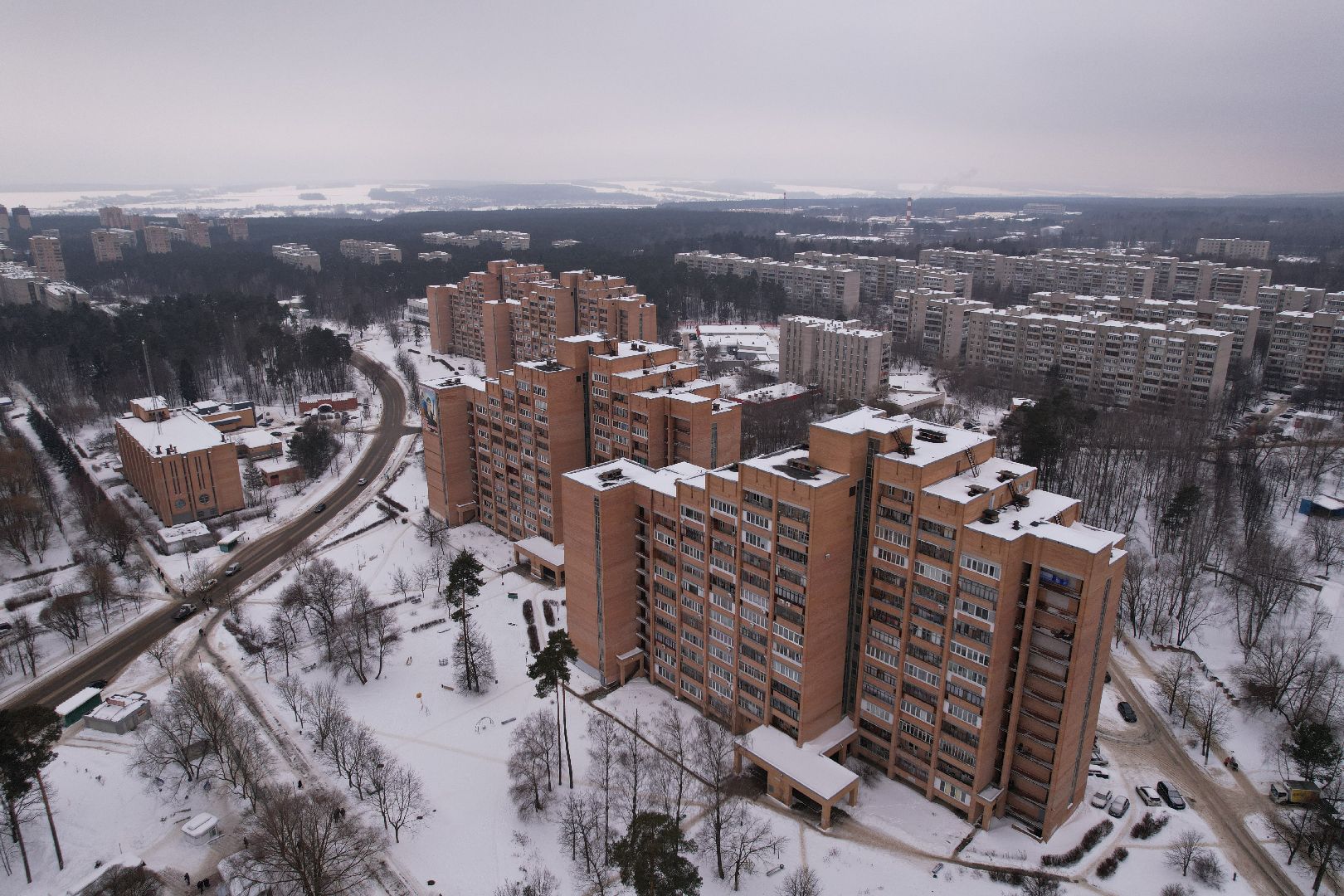 видео с коптера, протвино, дом,