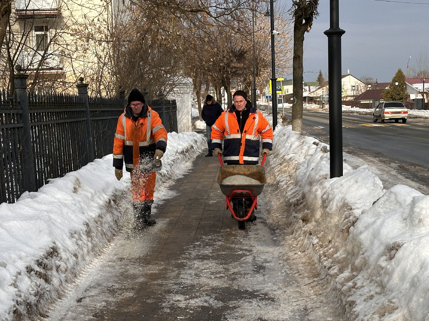 Клин, общество, уборка снега, ЖКХ, зима,